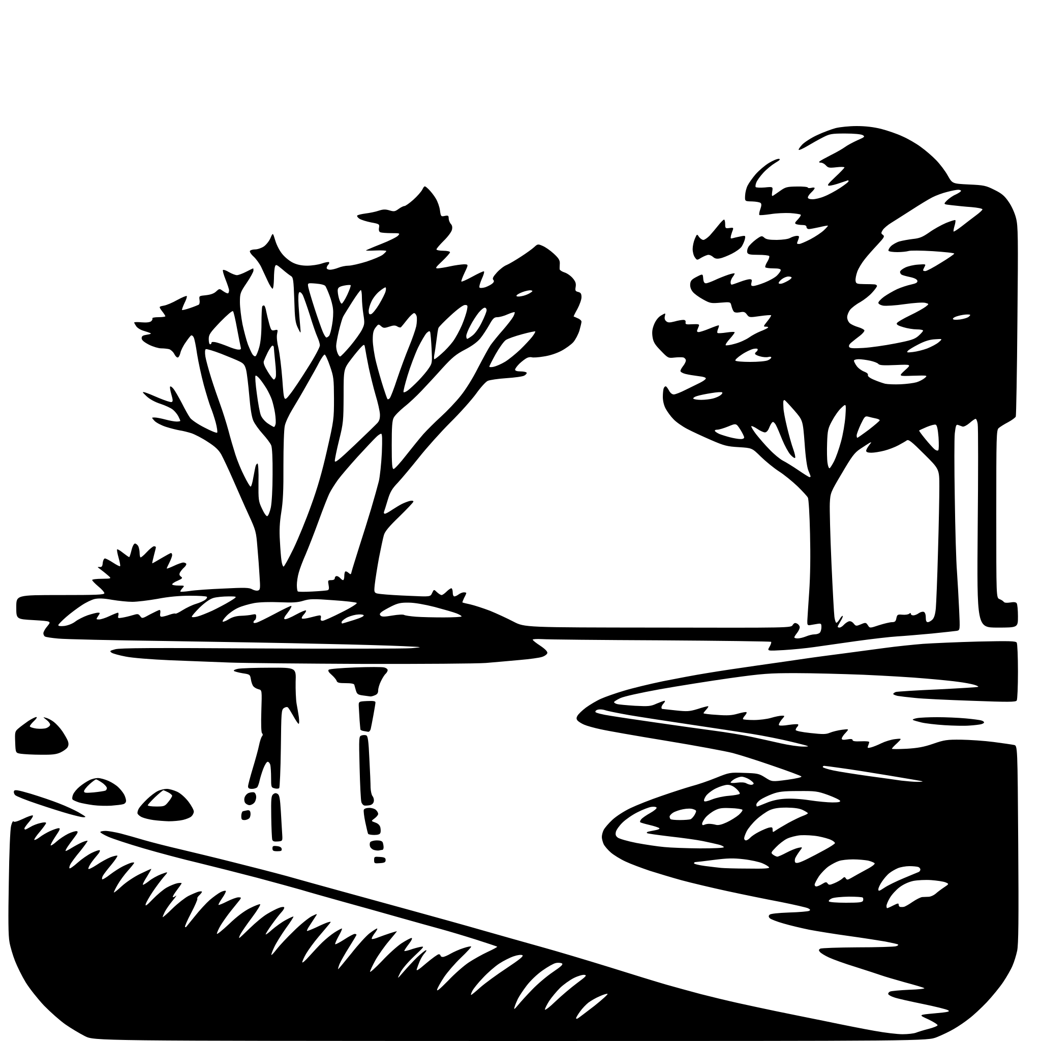 AI-generated SVG of a nature tranquility