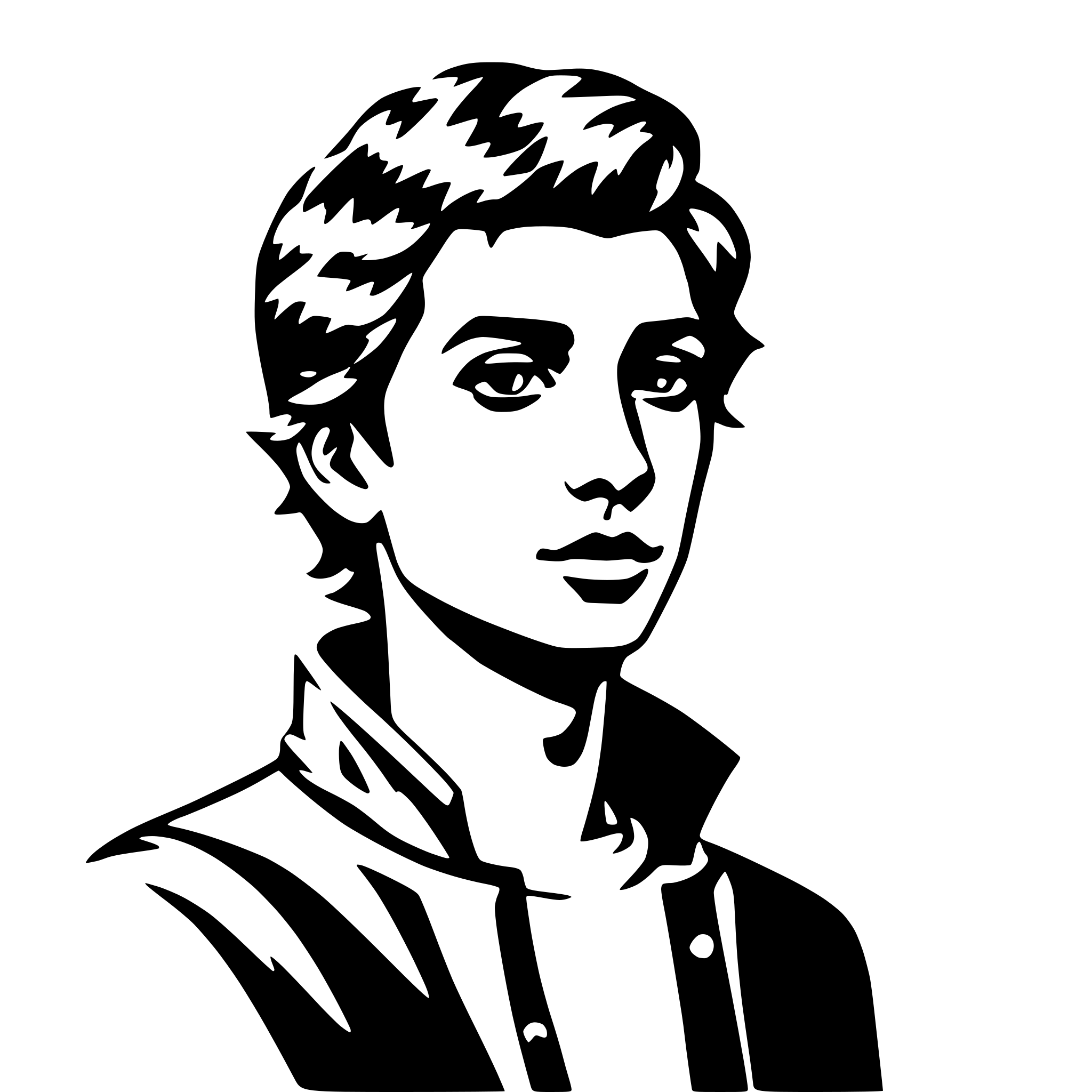AI-generated SVG of a cute young guy