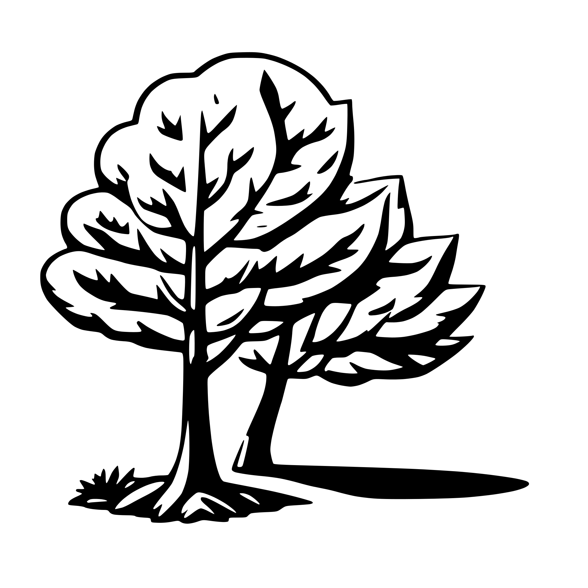 AI-generated SVG of 'tree leave'