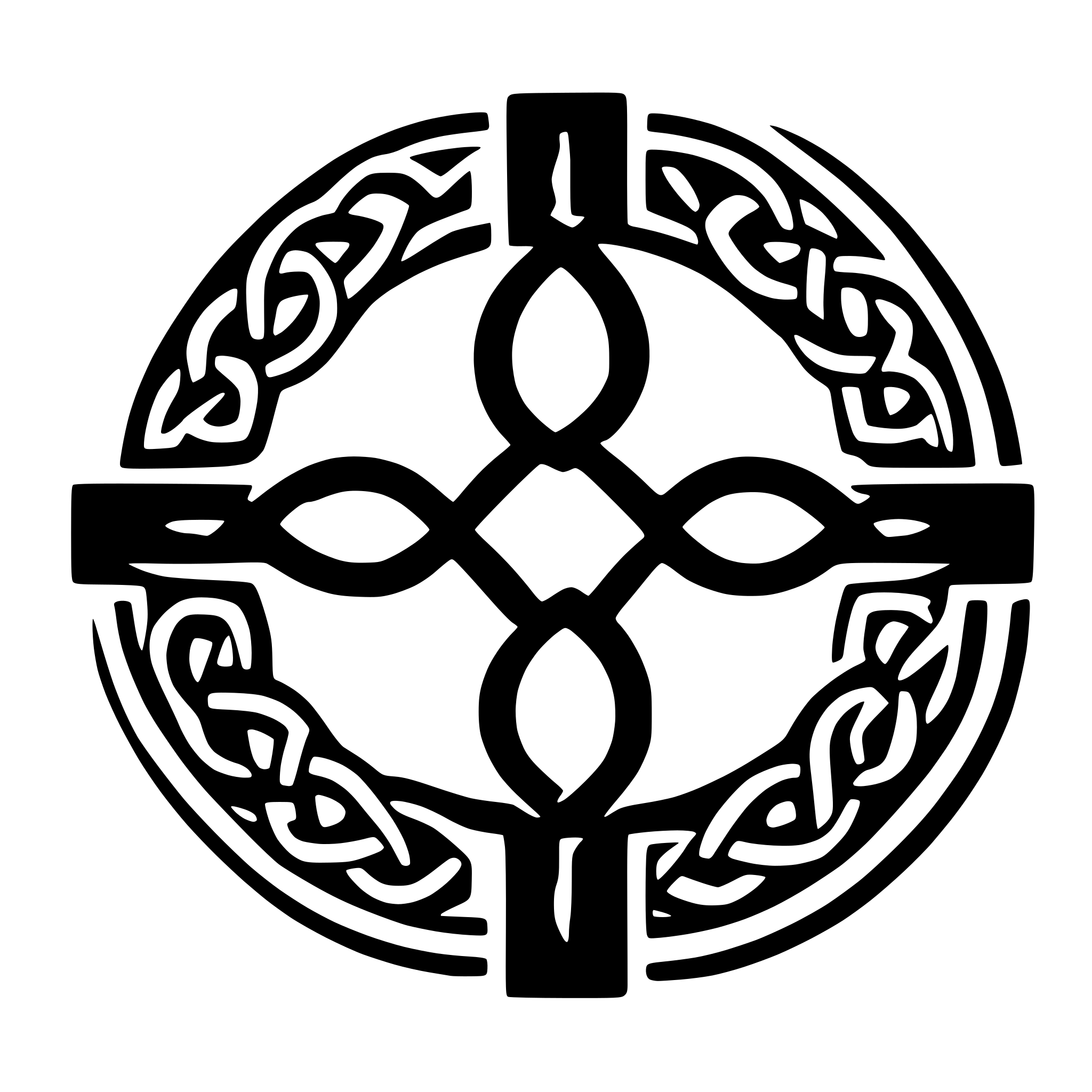AI-generated SVG of 'Celtic knot family'