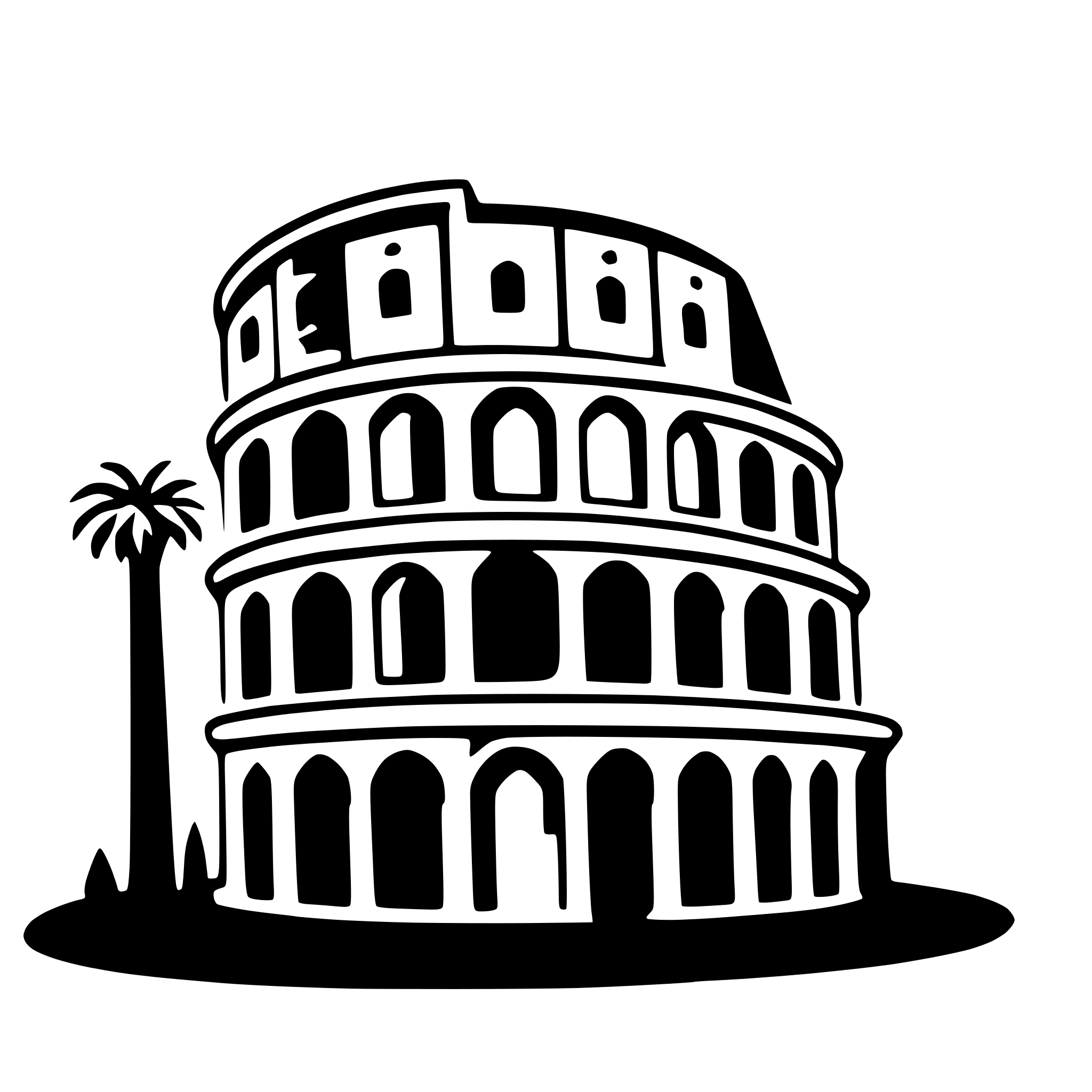 AI-generated SVG of 'colosseum'