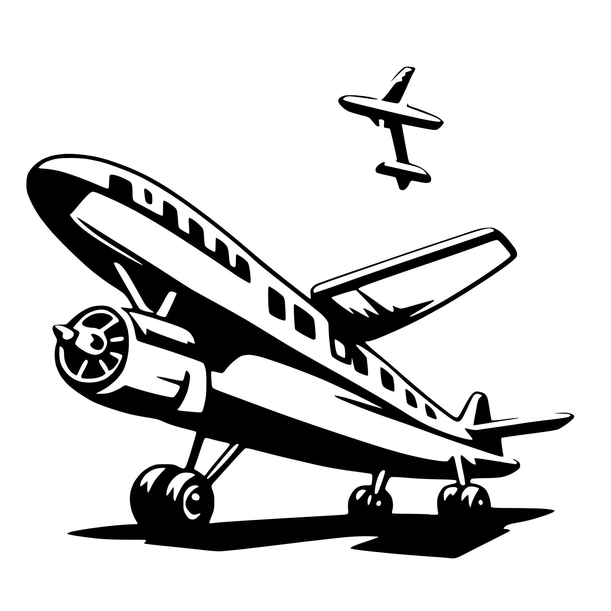 AI-generated SVG of a airplane