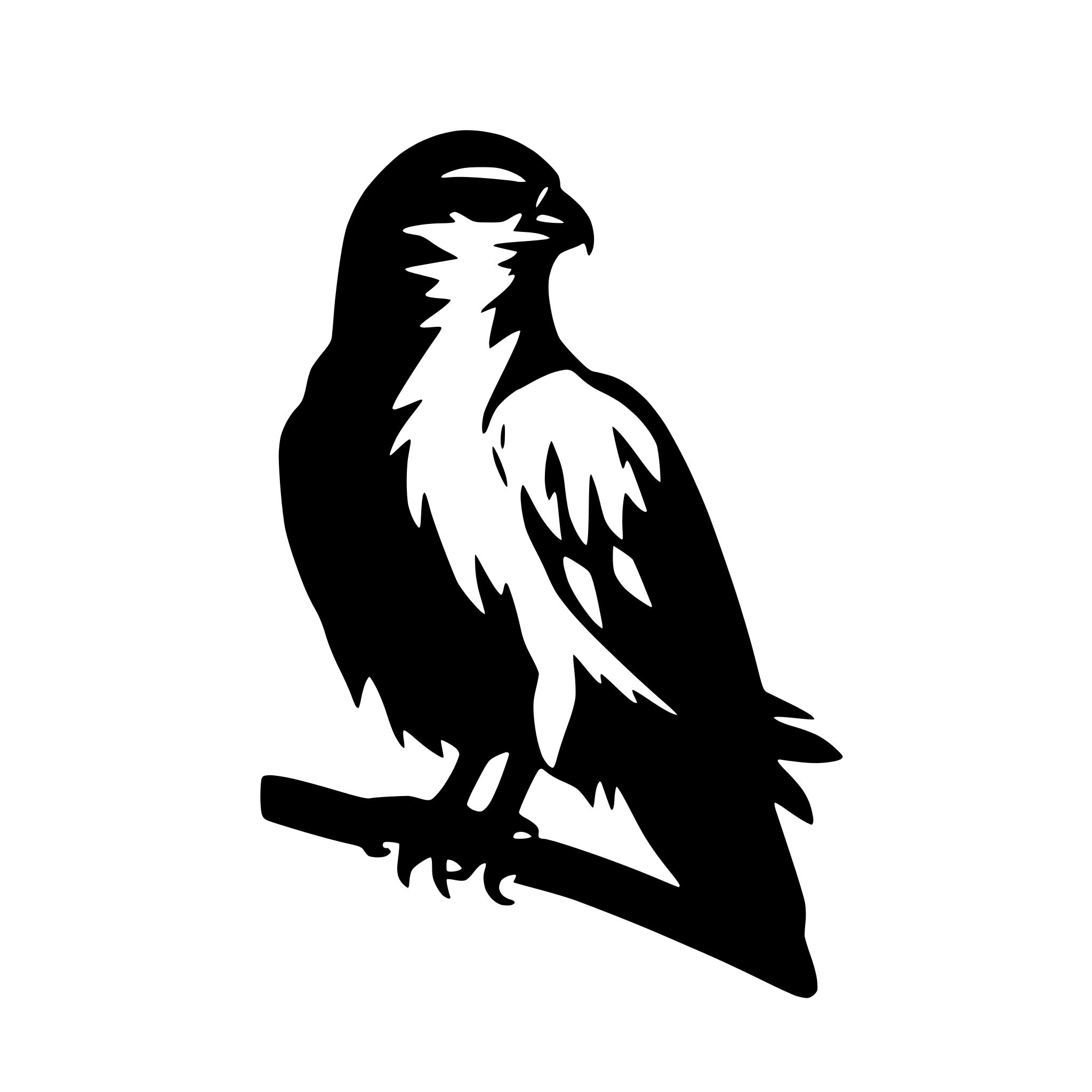 AI-generated SVG of a a falcon