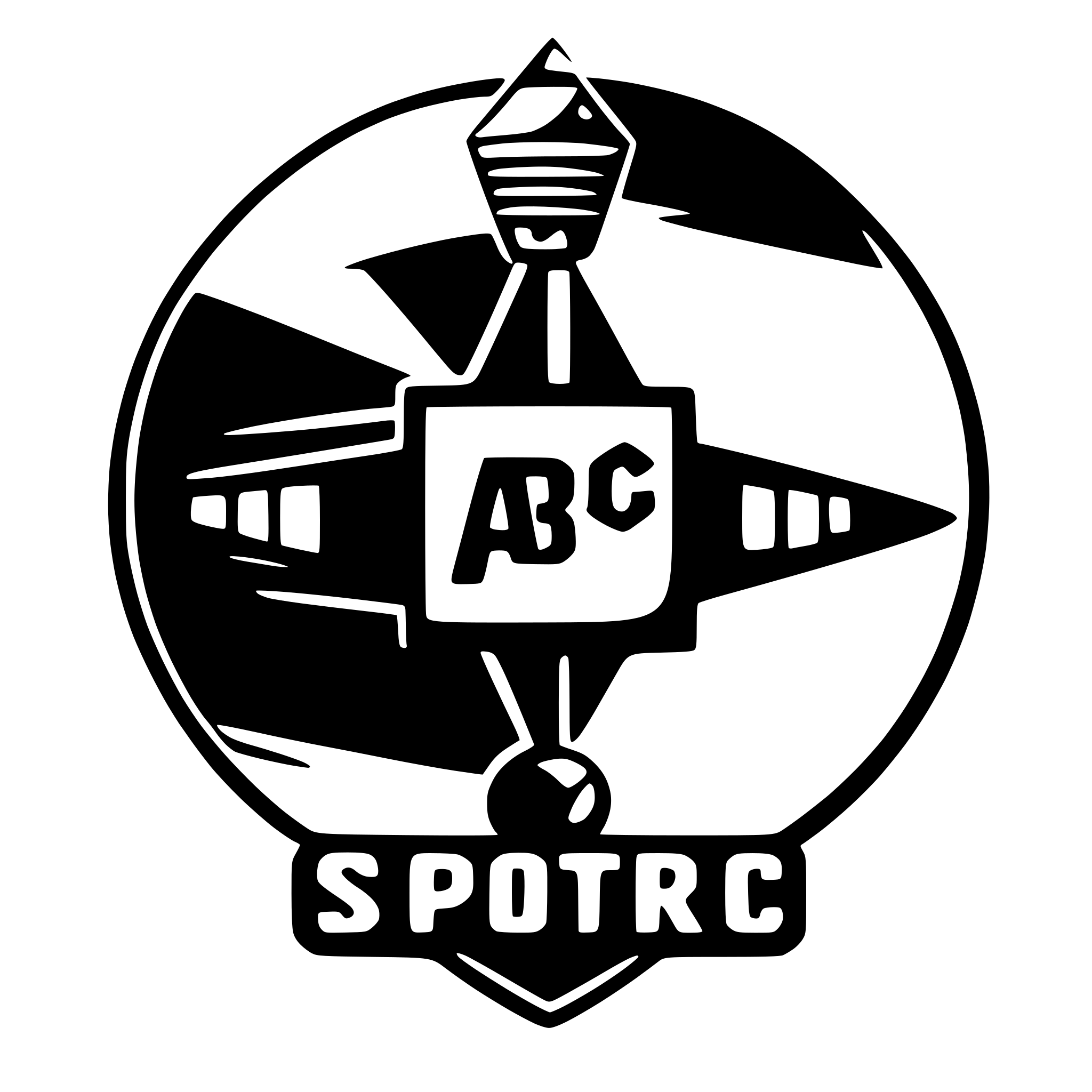AI-generated SVG of a Logo ABC sport club.