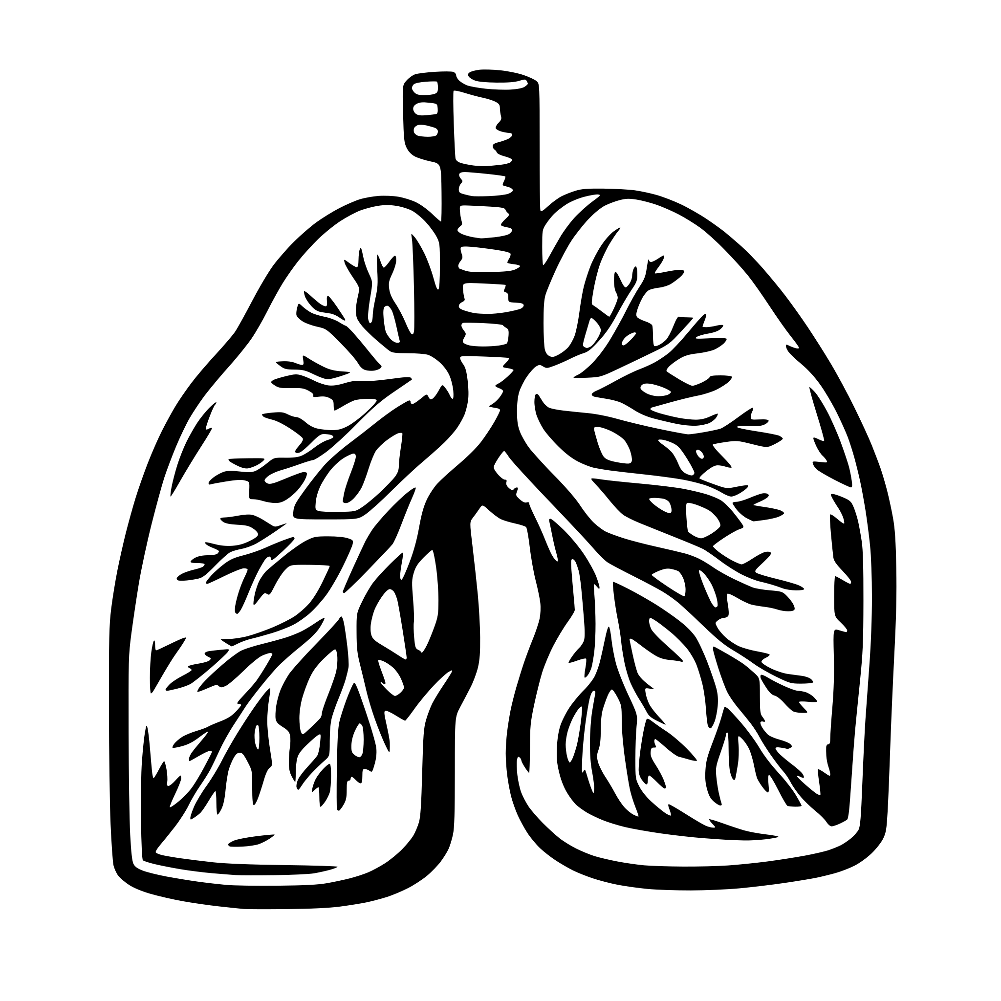 AI-generated SVG of 'lung anatomy'