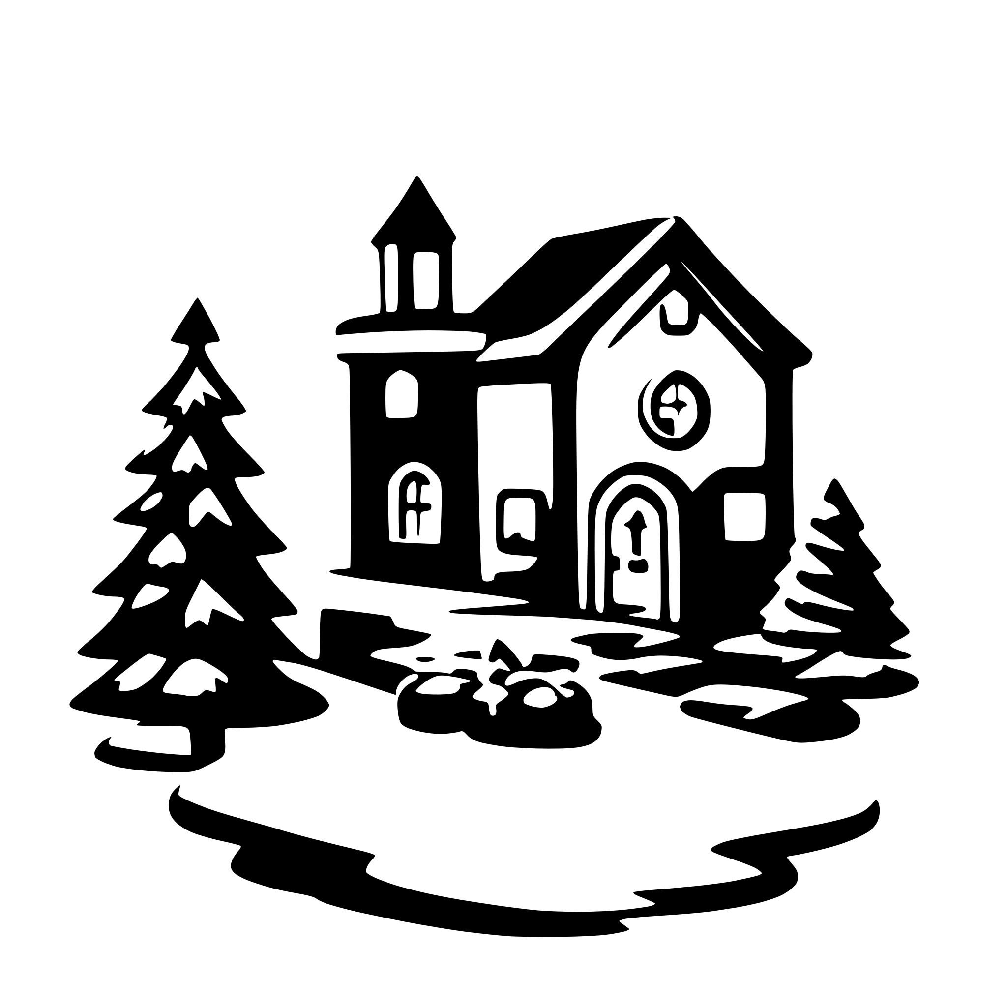 AI-generated SVG of a Christmas
