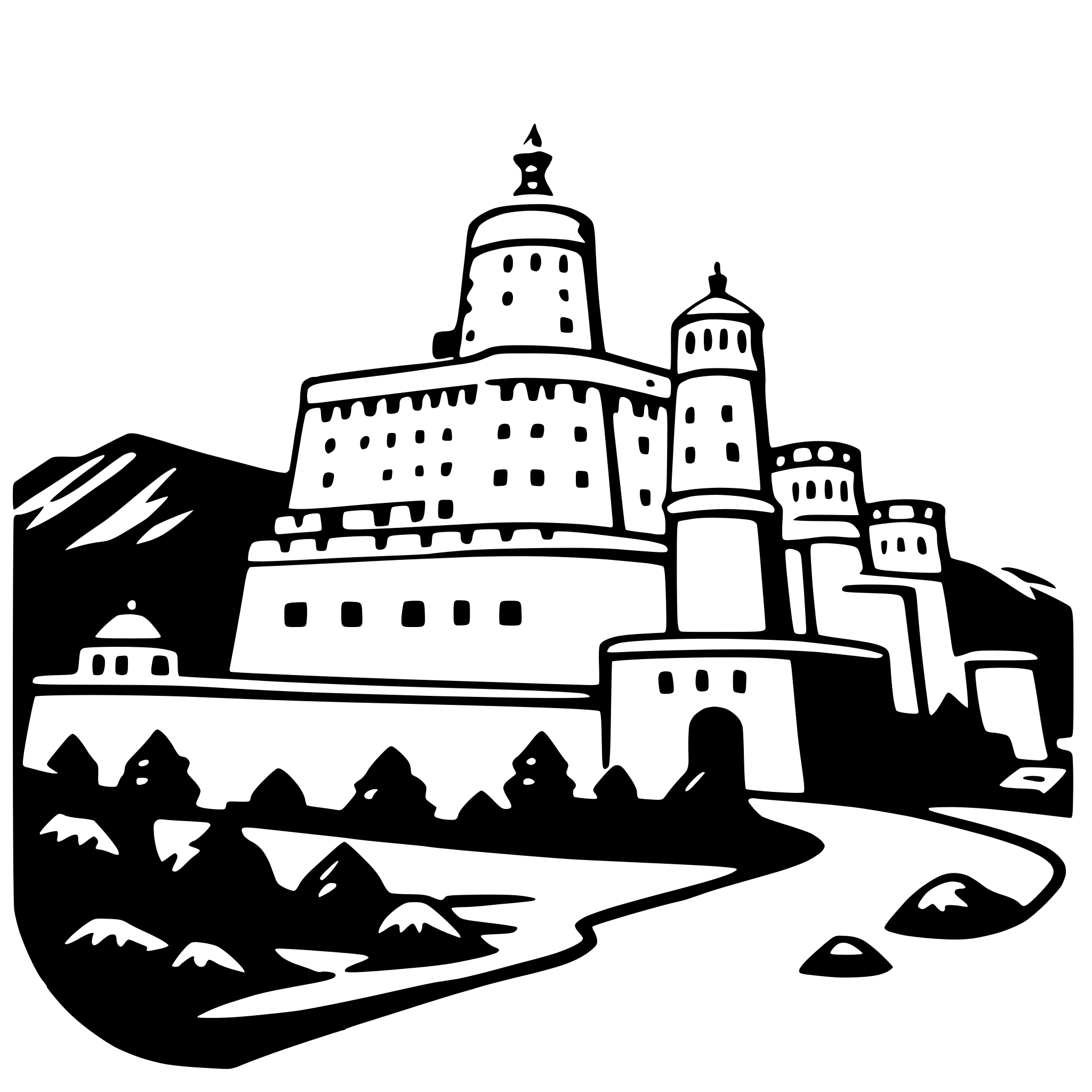 AI-generated SVG of a potala palace
