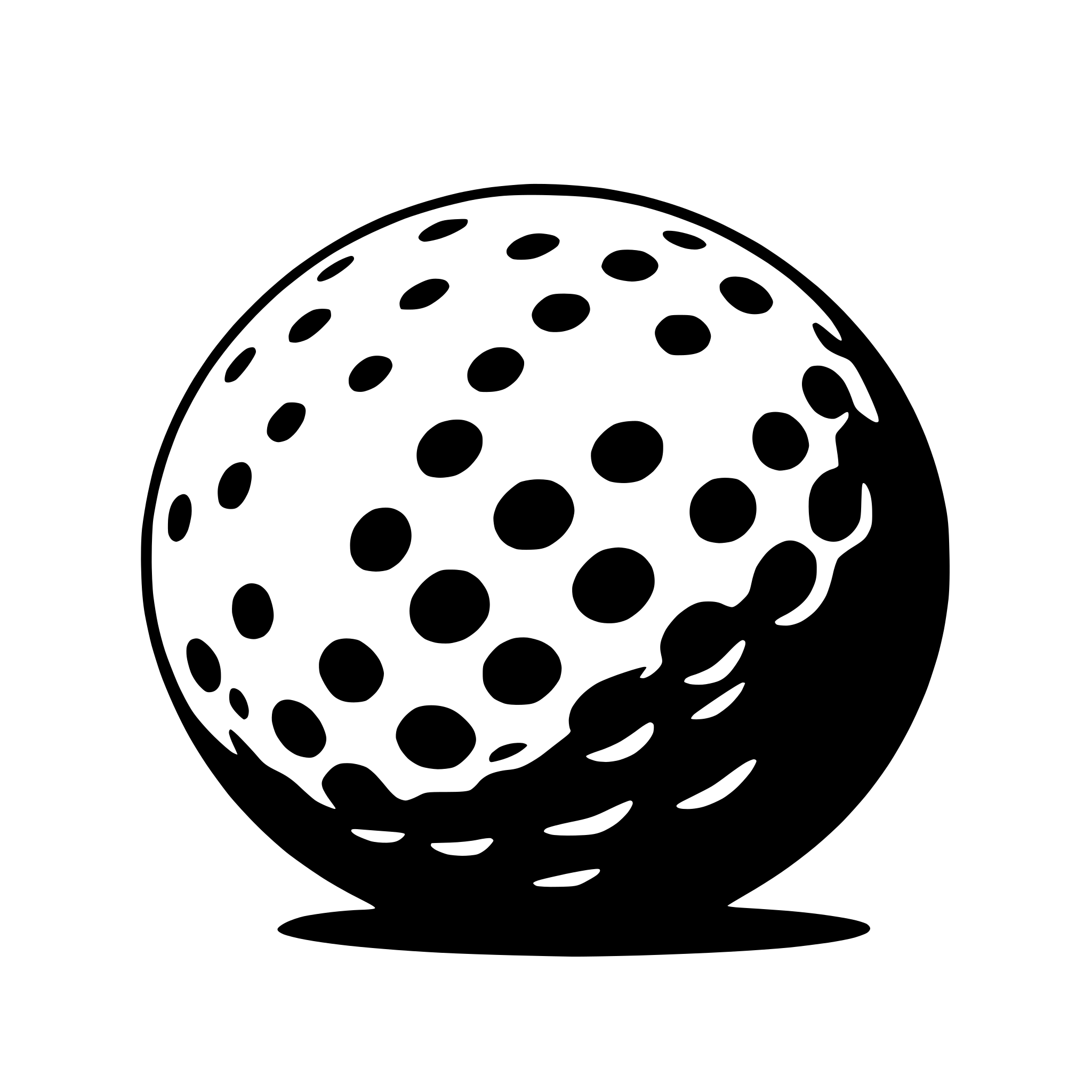 AI-generated SVG of a golf ball