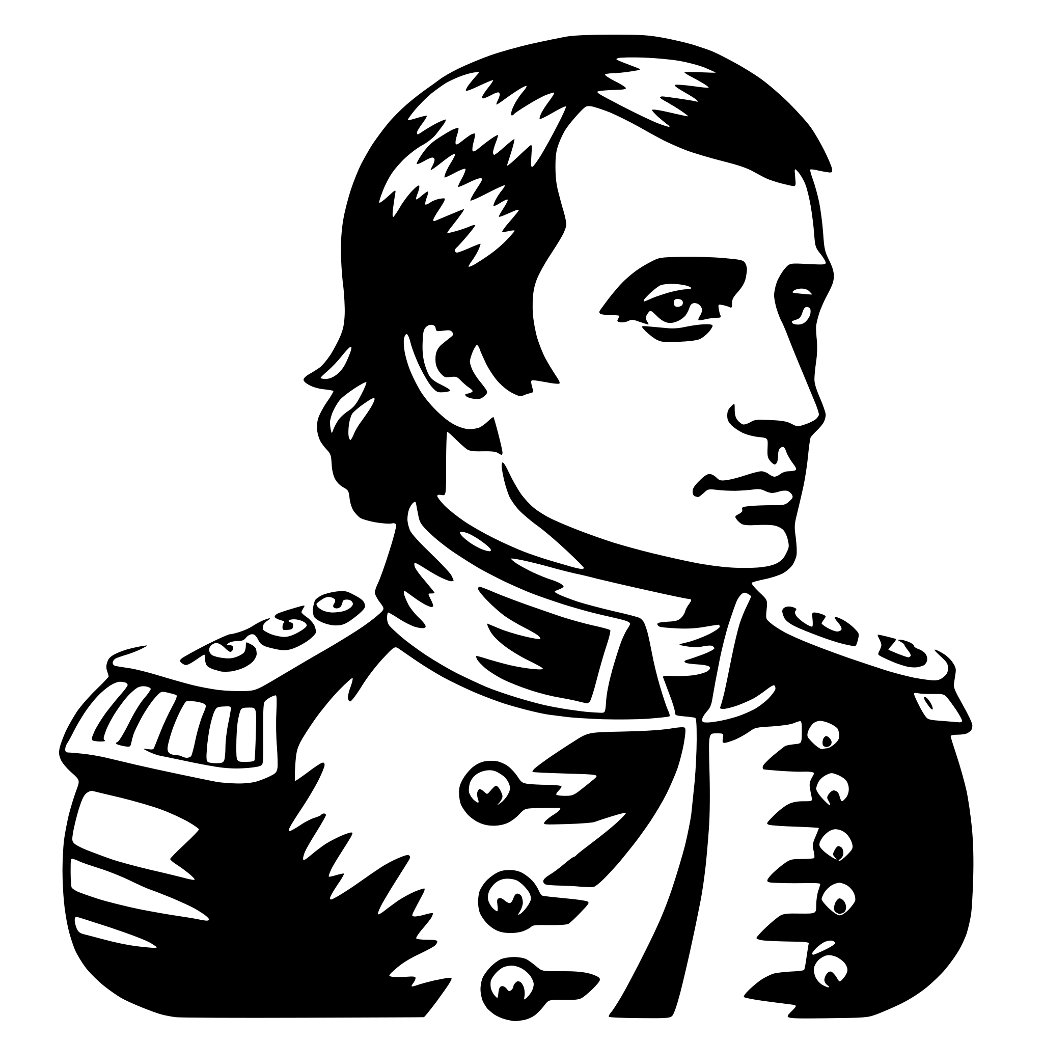 AI-generated SVG of 'napoleon bonaparte'