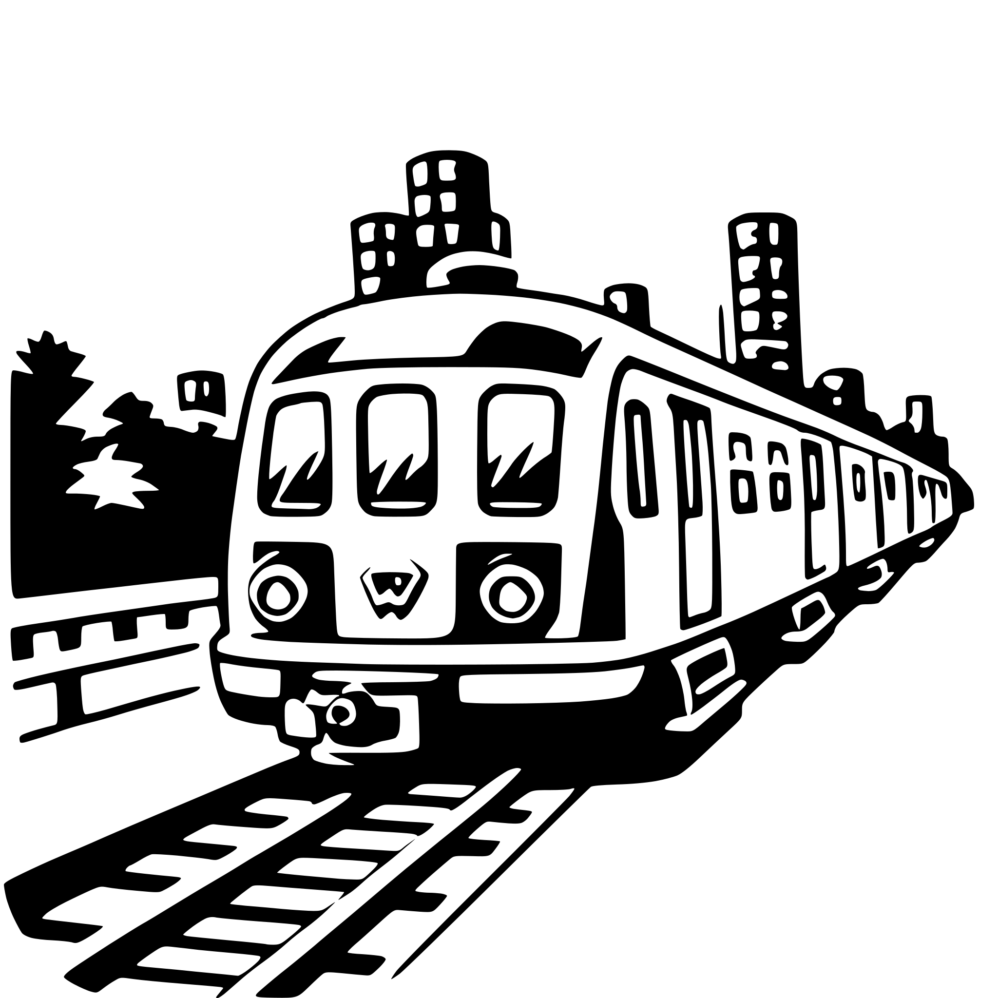 AI-generated SVG of a subway train
