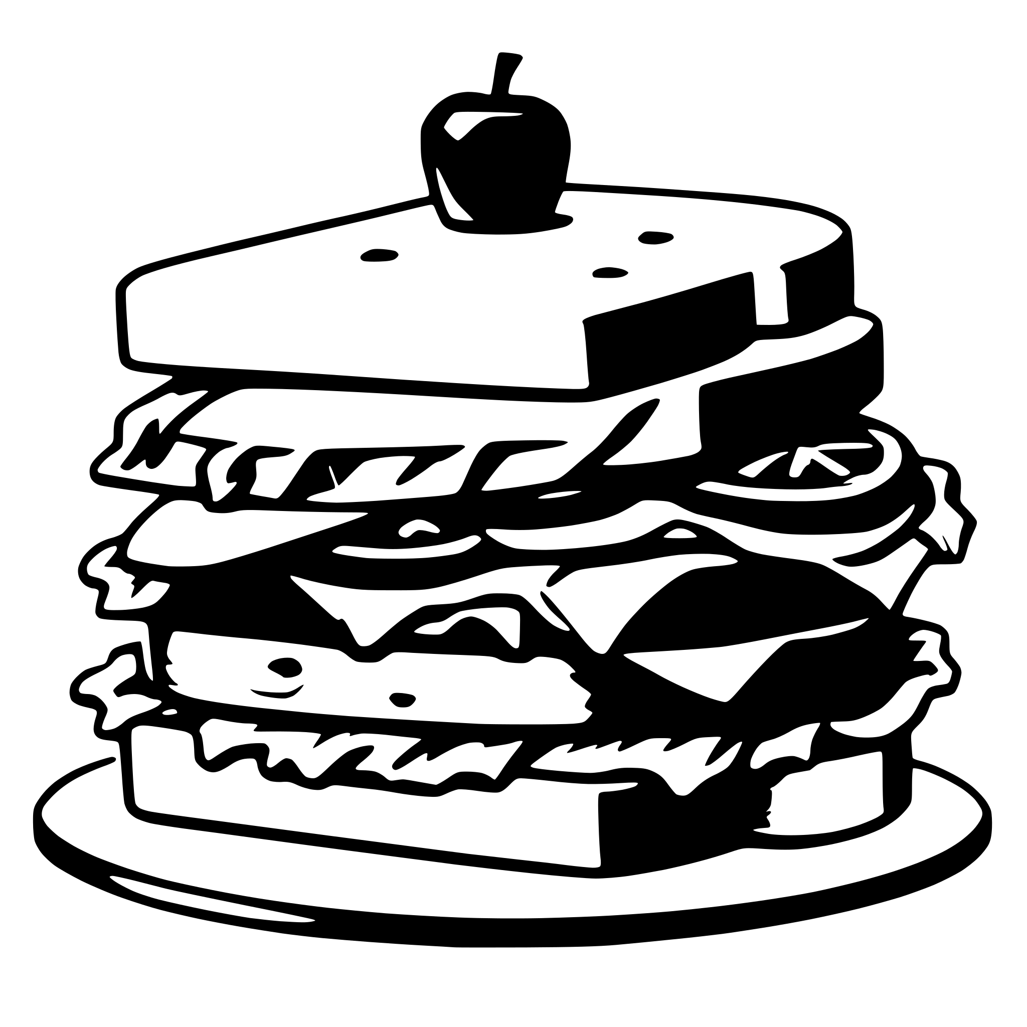 AI-generated SVG of a sandwich