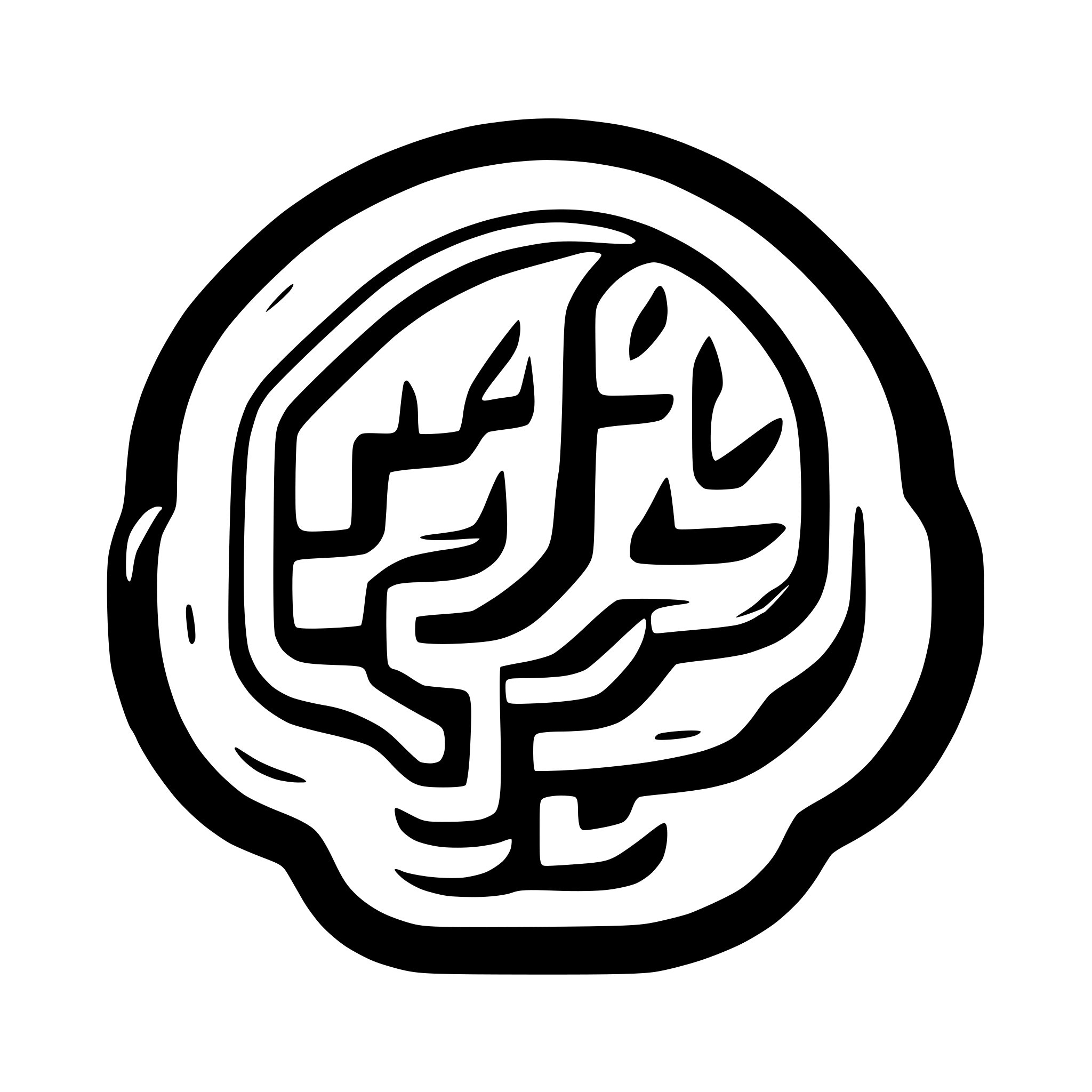 AI-generated SVG of 'An electronic brain'