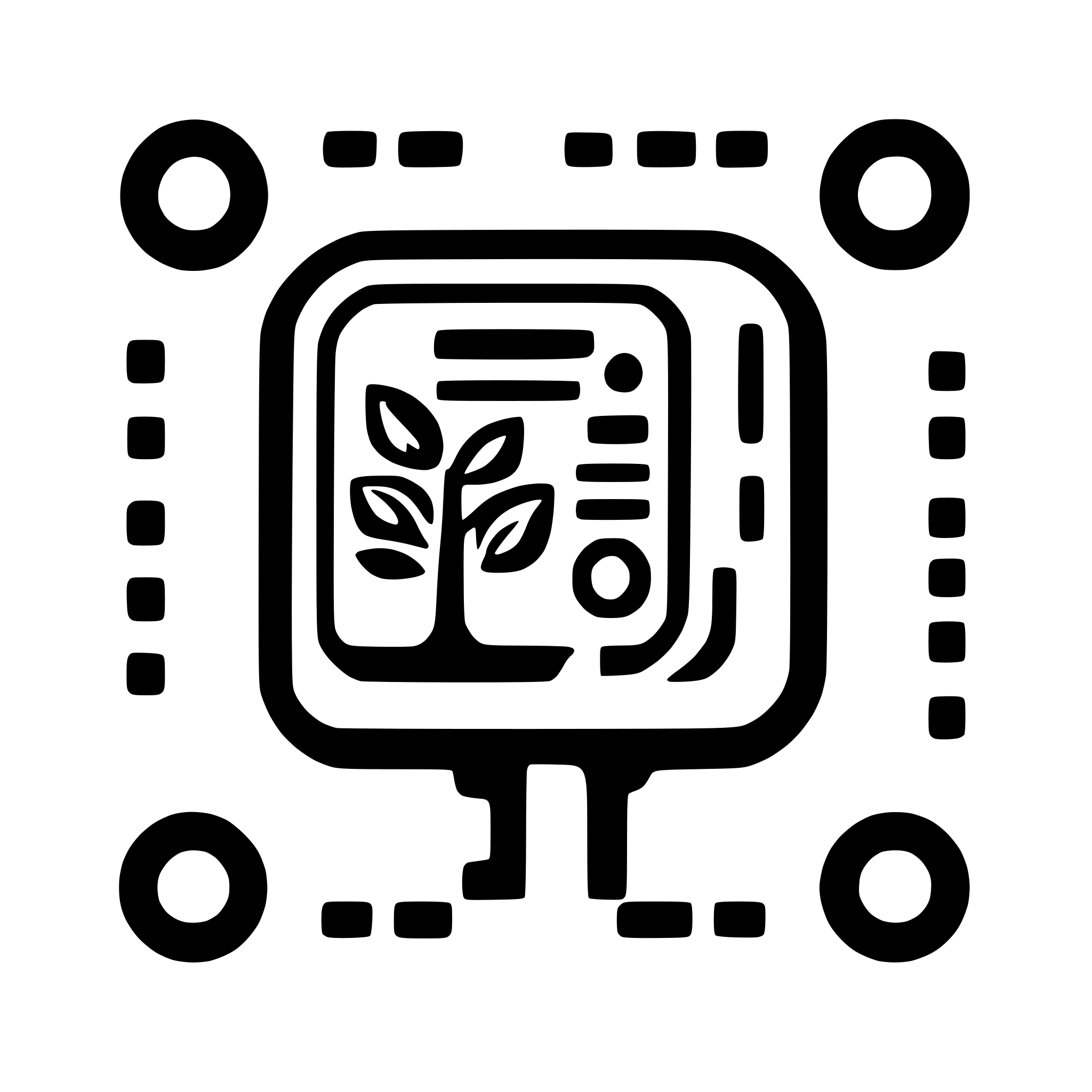 AI-generated SVG of a logo app database qrcode