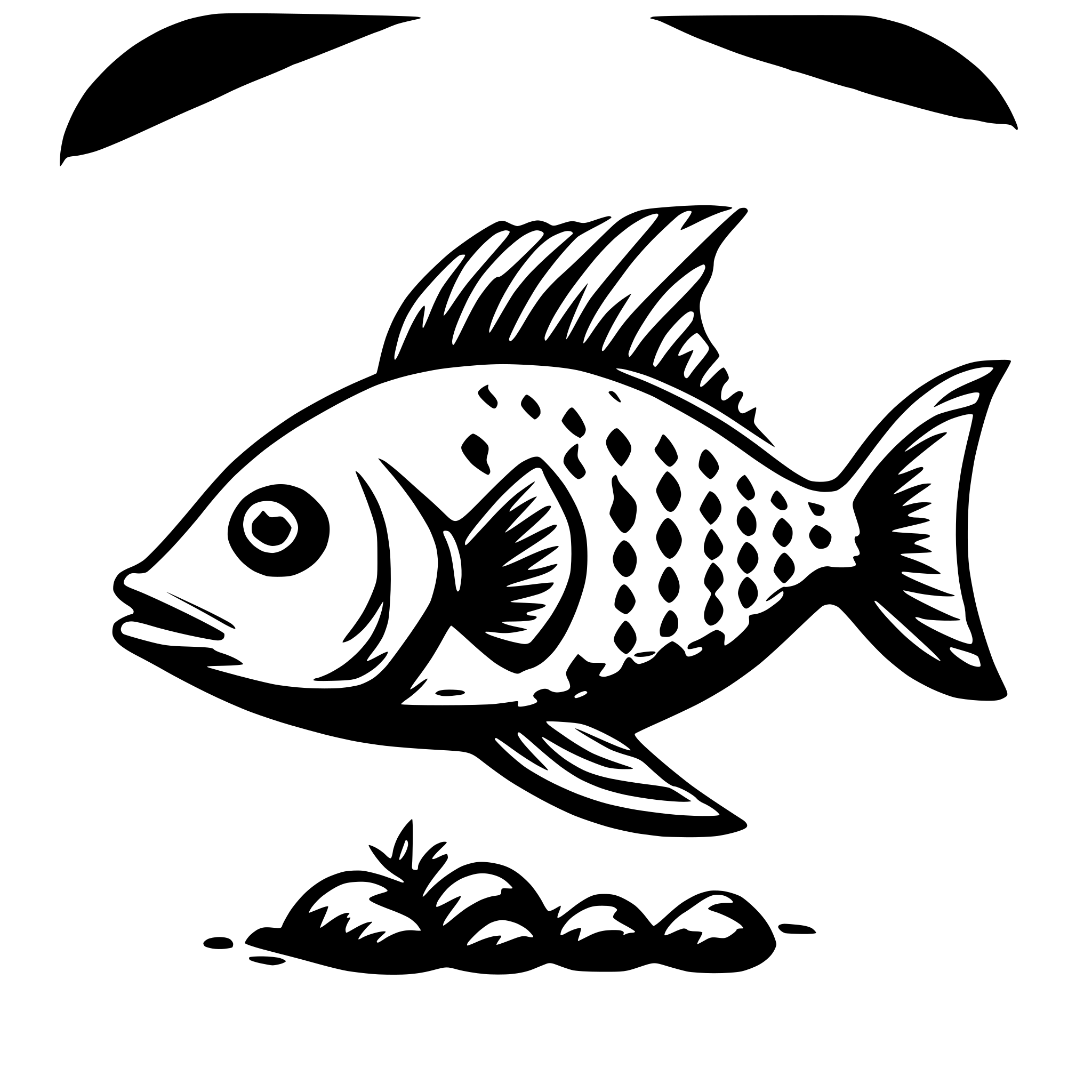 AI-generated SVG of a fish