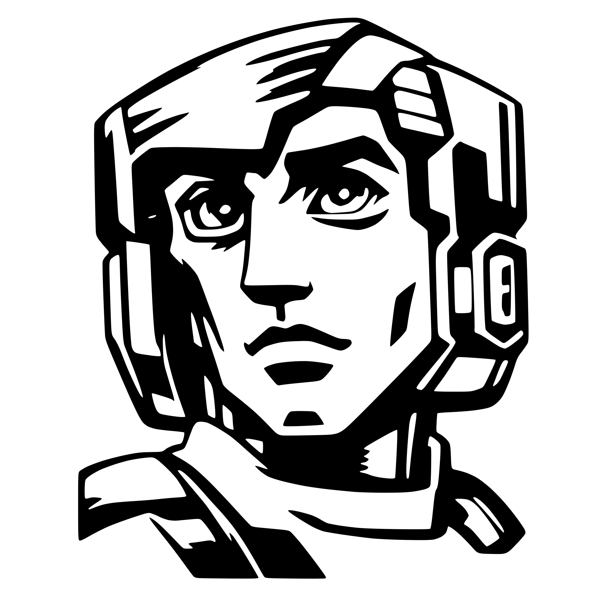 AI-generated SVG of a voltron