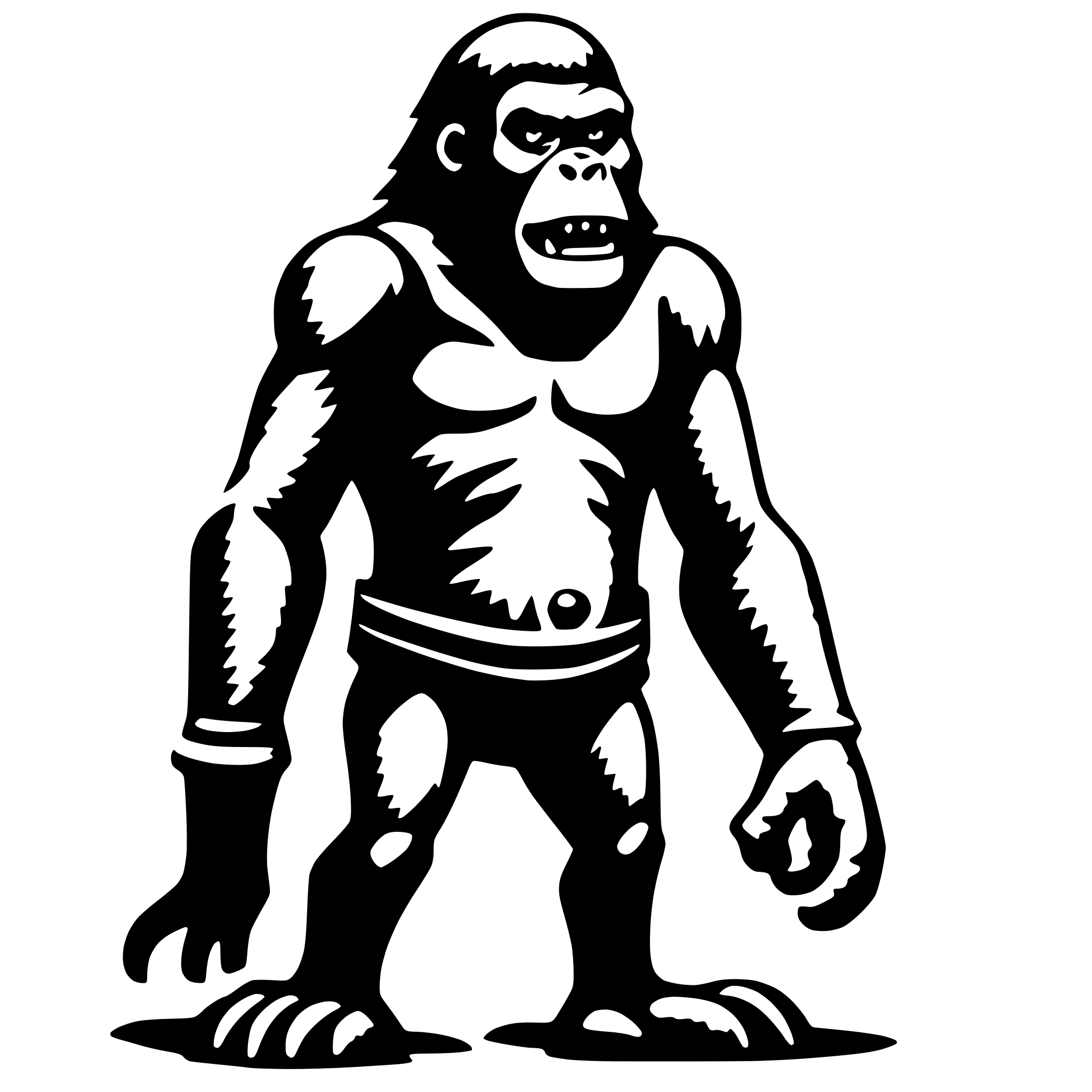 AI-generated SVG of 'King Kong'