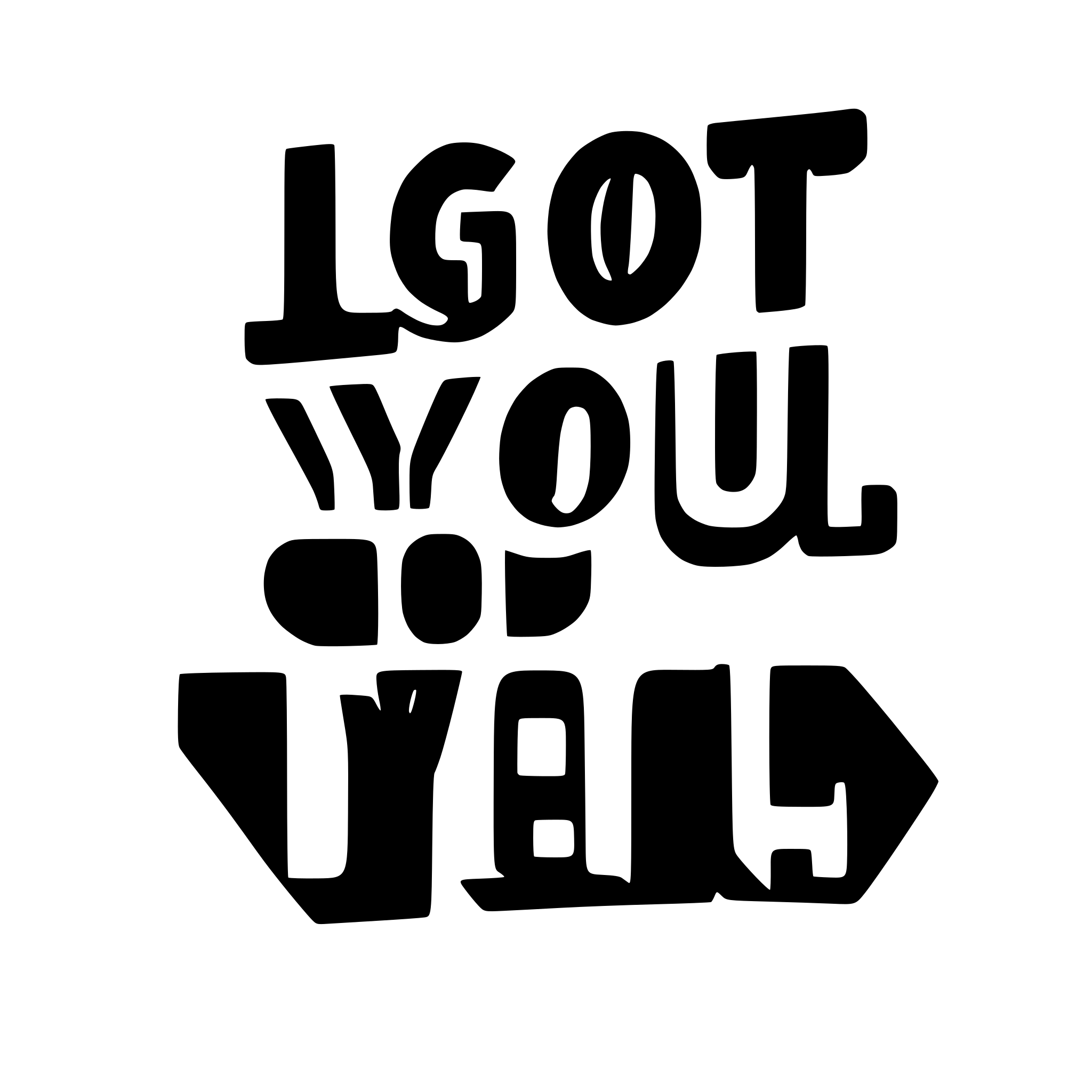 AI-generated SVG of a Text I got you BLUE