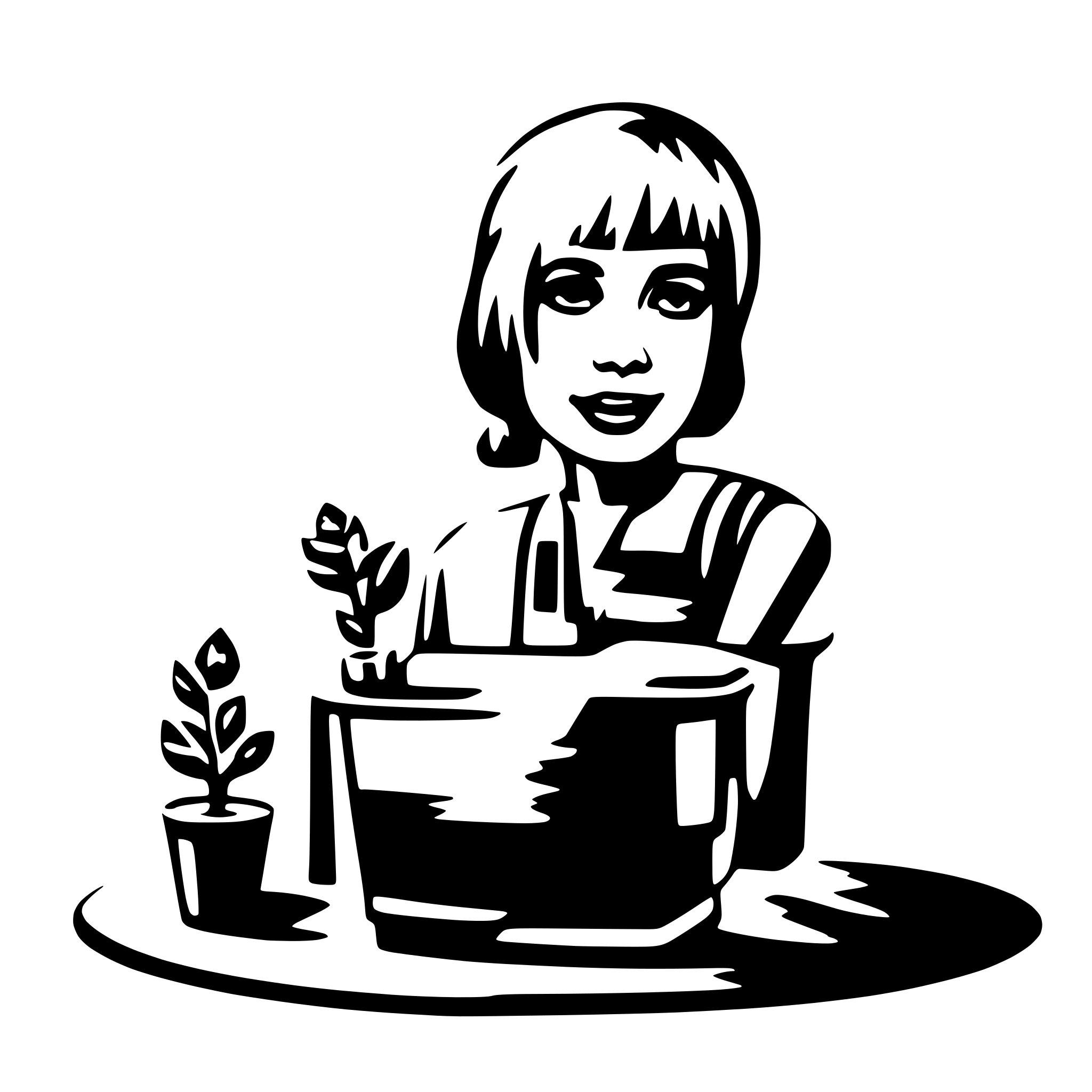 AI-generated SVG of 'I lovg'