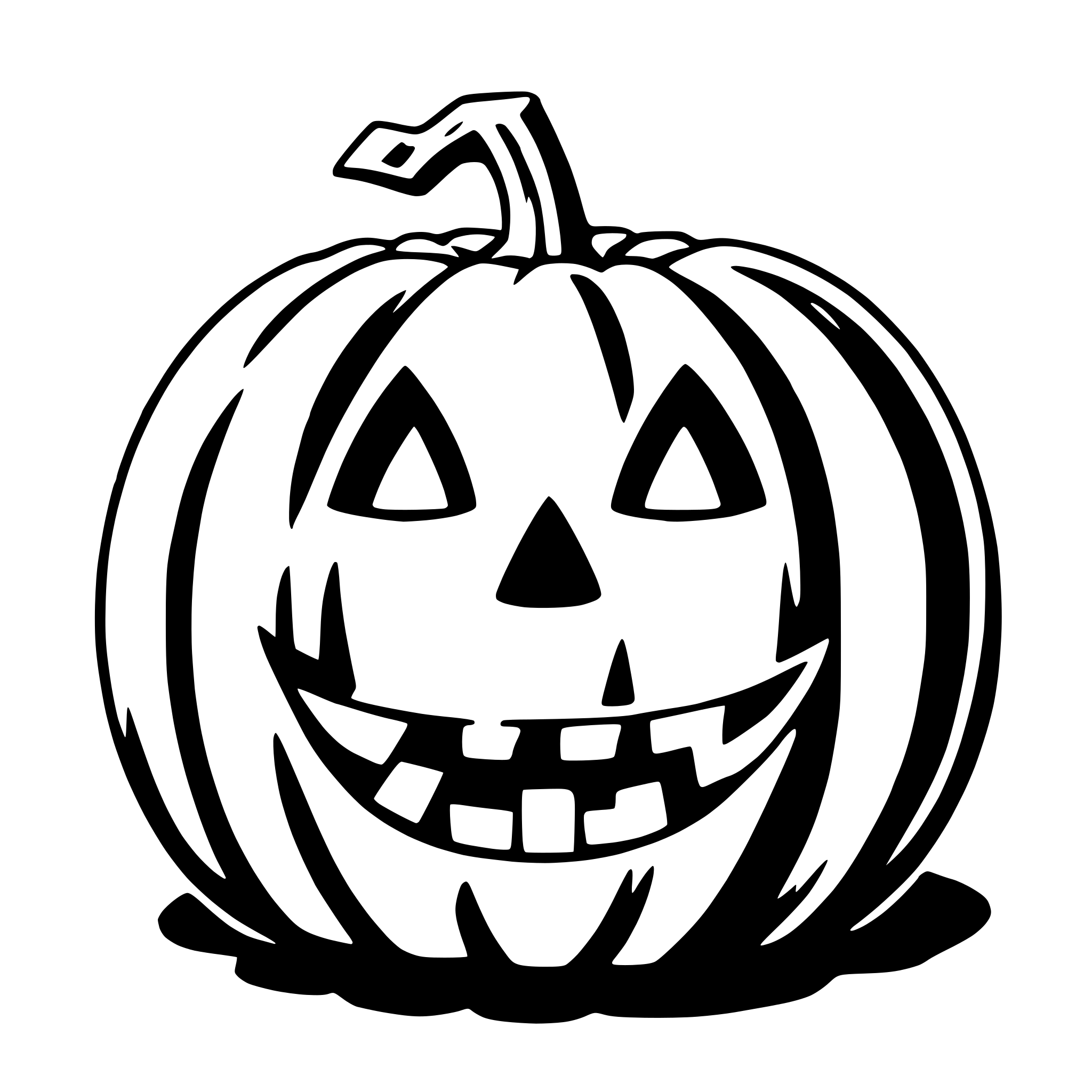 AI-generated SVG of 'jack-o'-lantern'