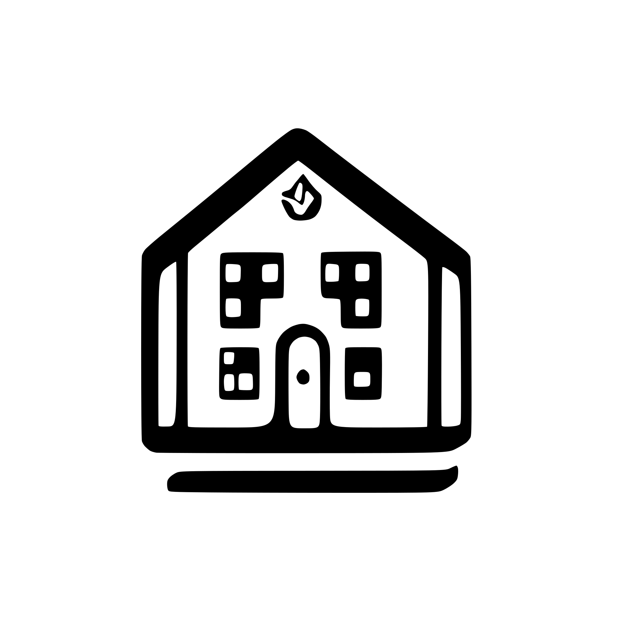 AI-generated SVG of a a school with other schools behind or around it two dimensions