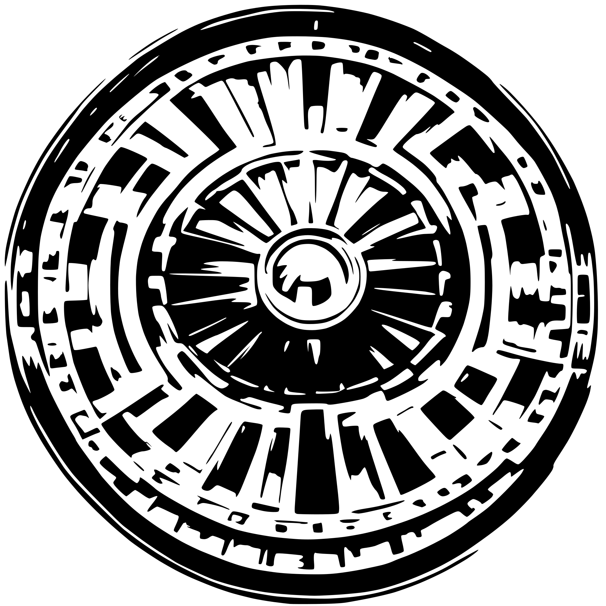 AI-generated SVG of 'pantheon circular roof with light'