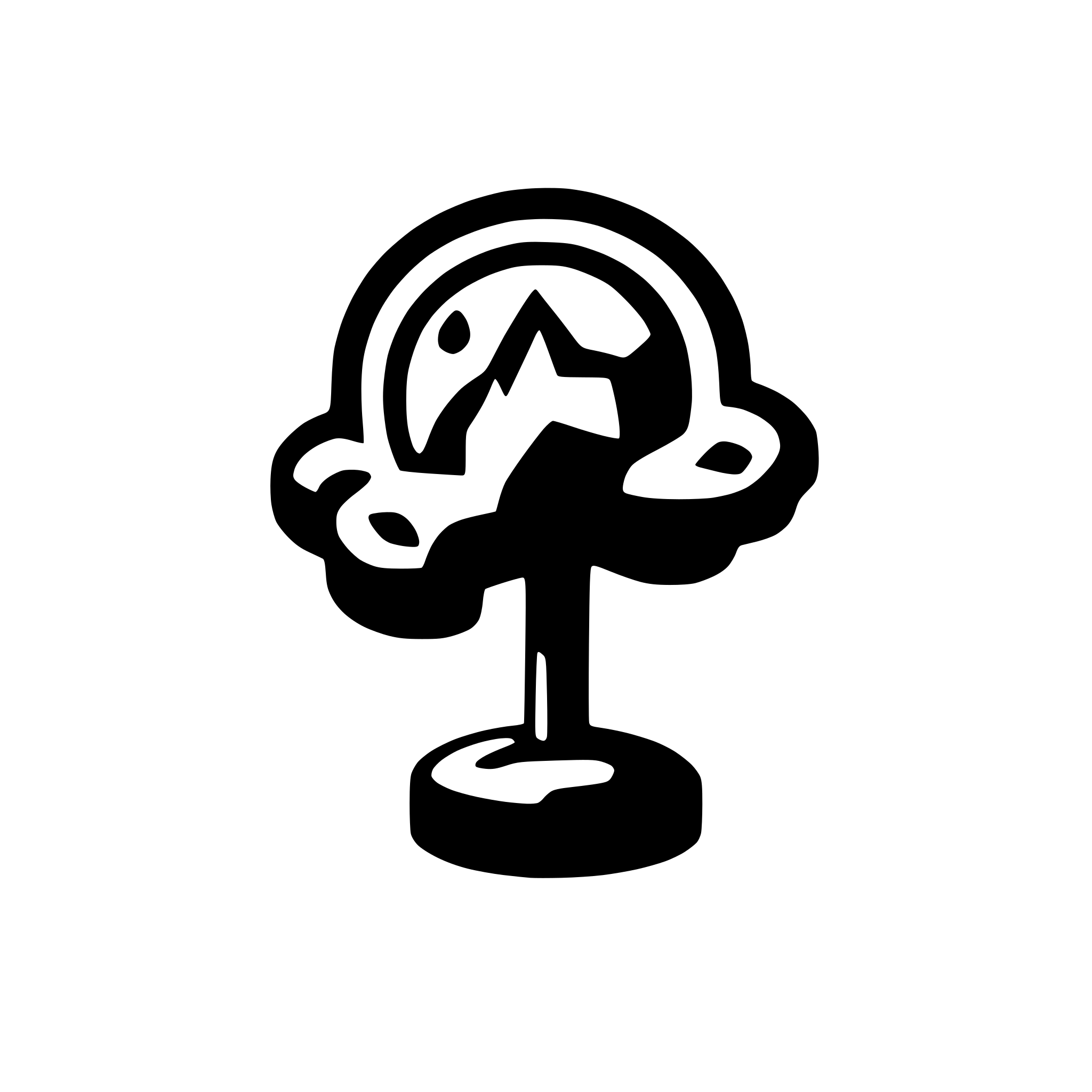AI-generated SVG of a floating ai prompt icon