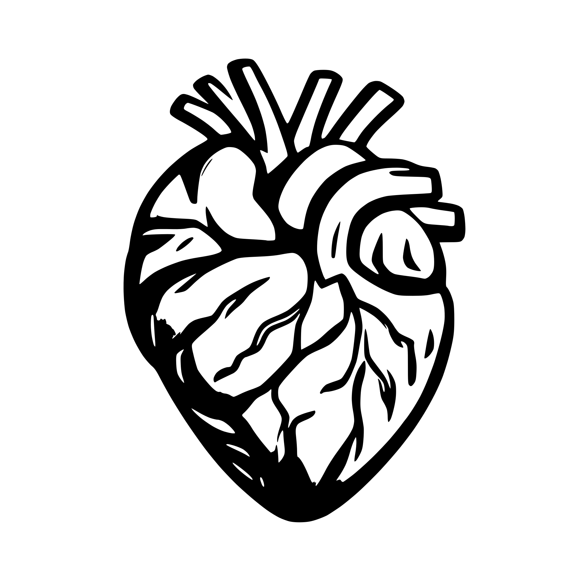 AI-generated SVG of '3d human heart'