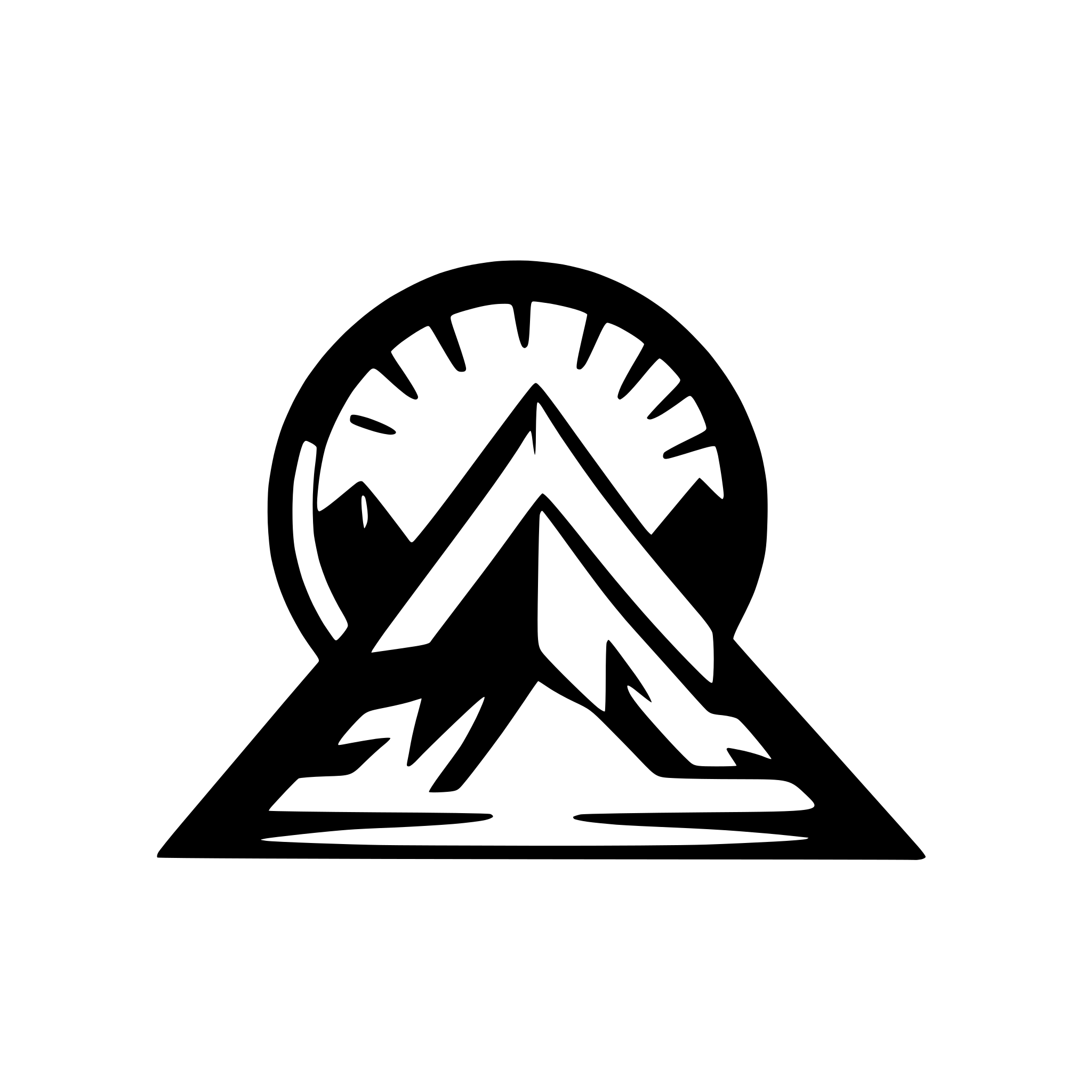 AI-generated SVG of 'geometric mountain with rising sun'