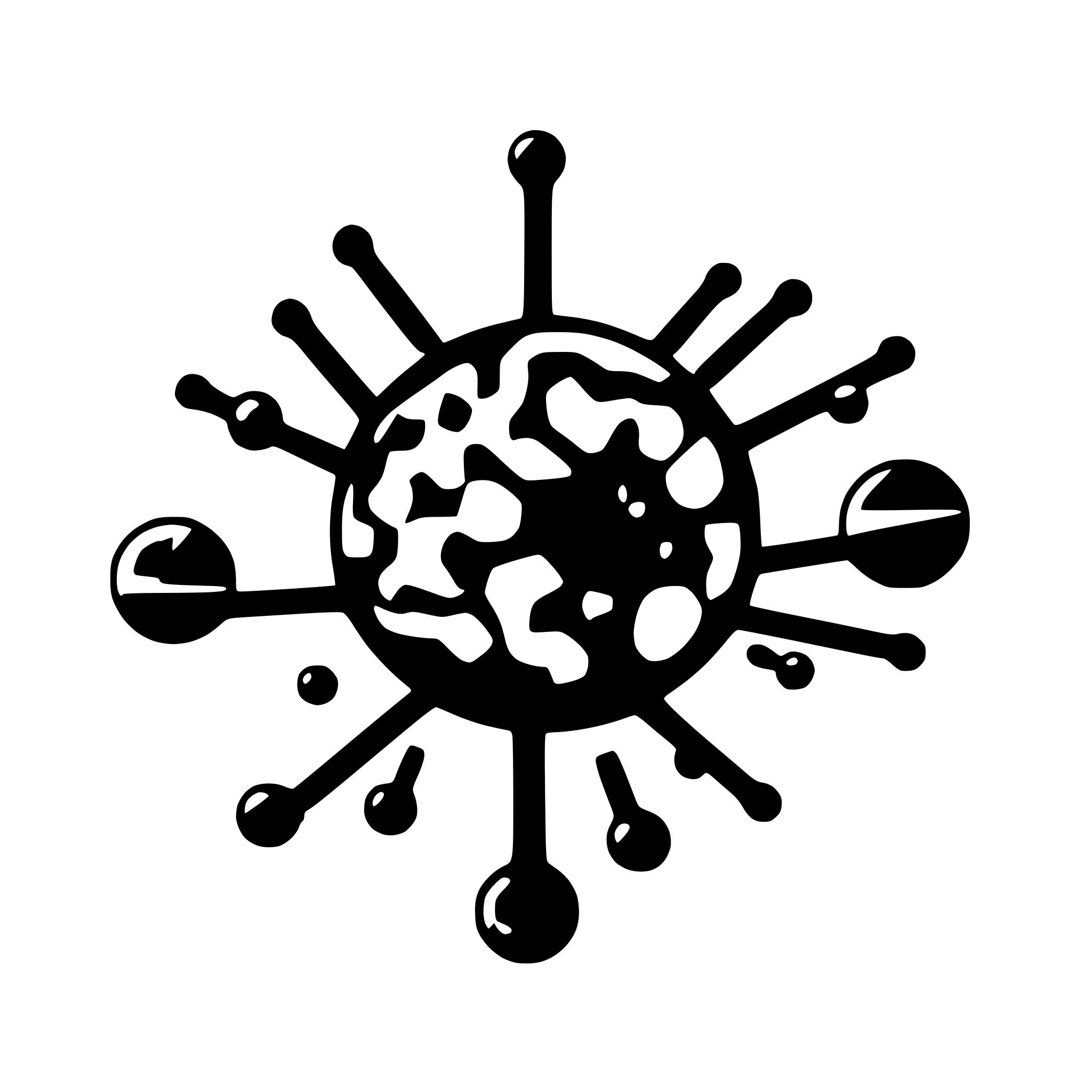 AI-generated SVG of a Create a 2D diagram of a reverse wormlike micelle with encapsulated nanoparticles