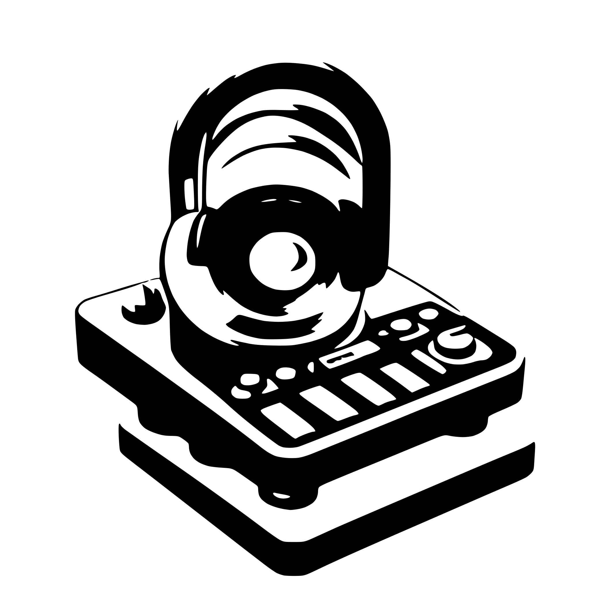 AI-generated SVG of 'music play control'