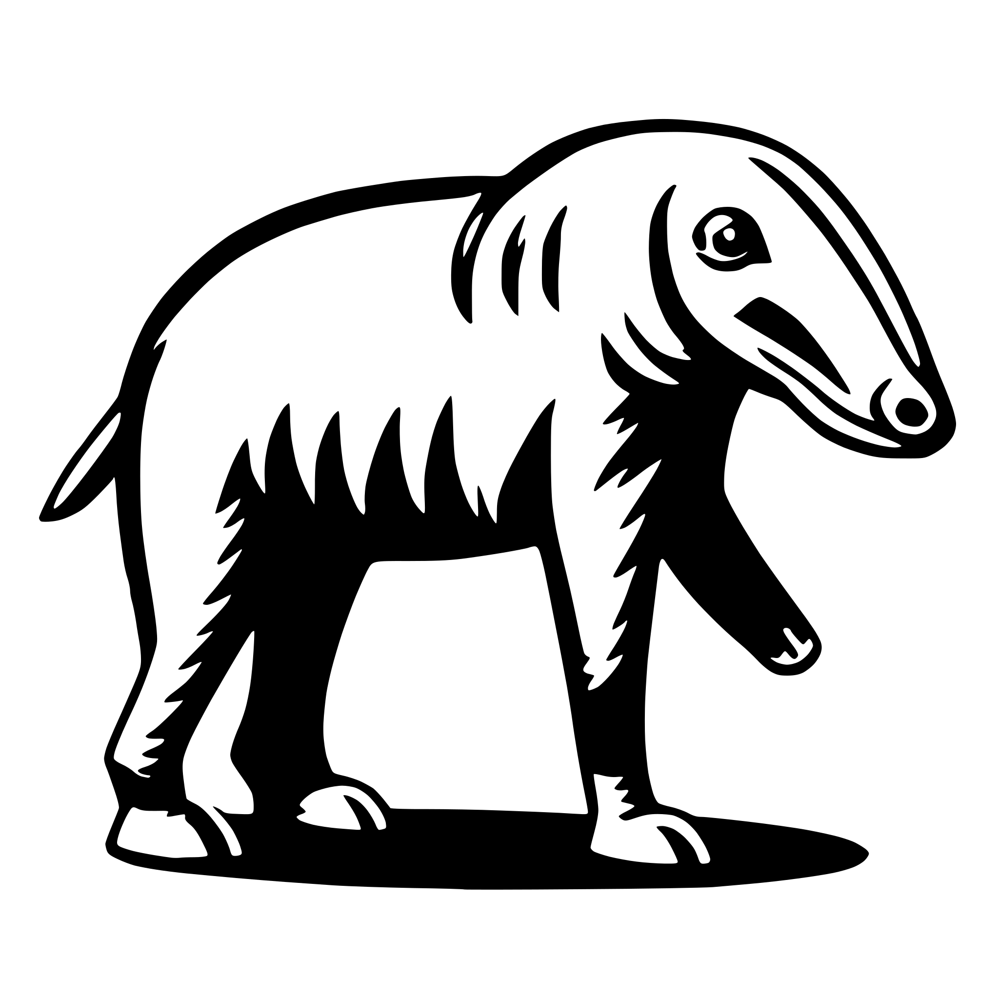 AI-generated SVG of 'anteater'
