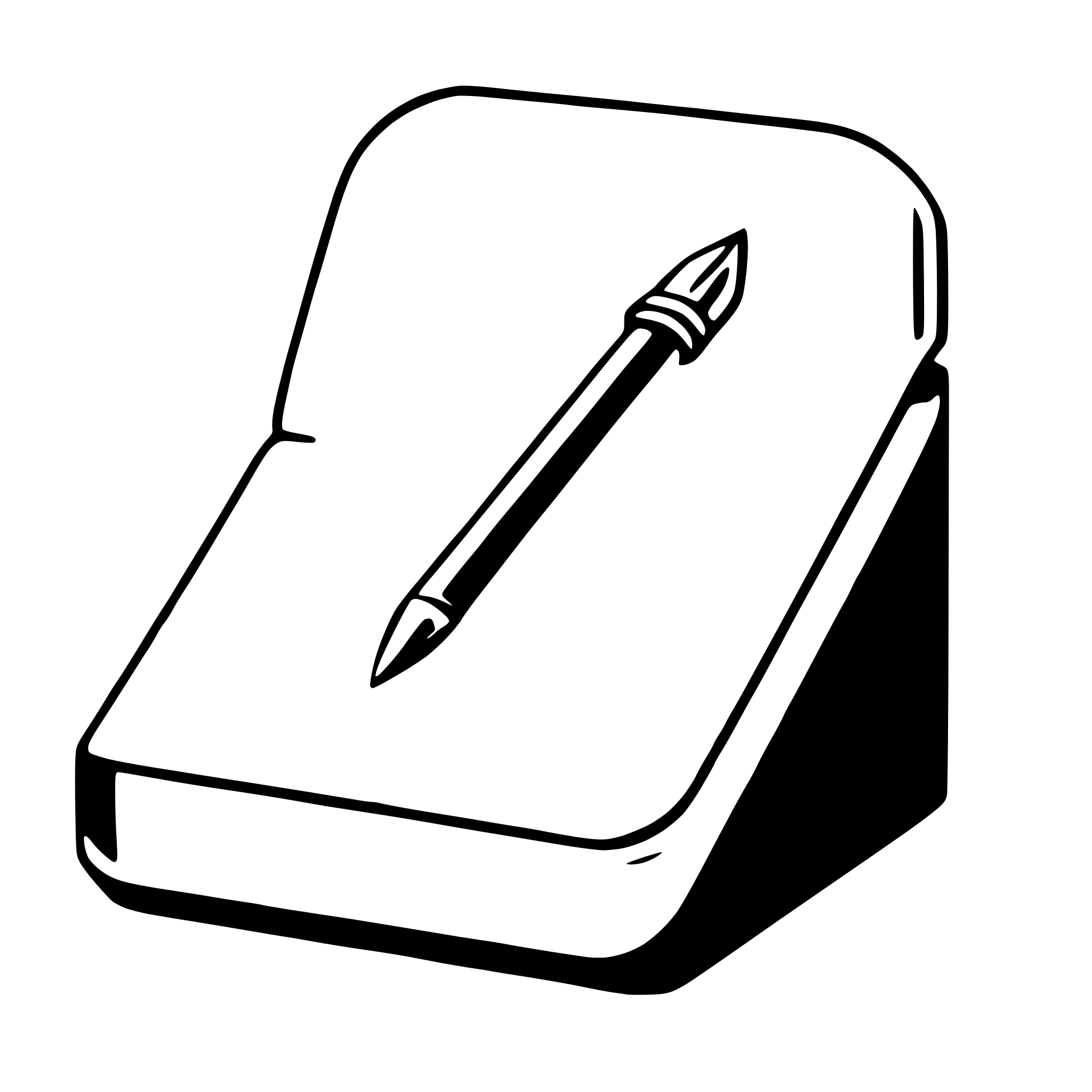 AI-generated SVG of a diary