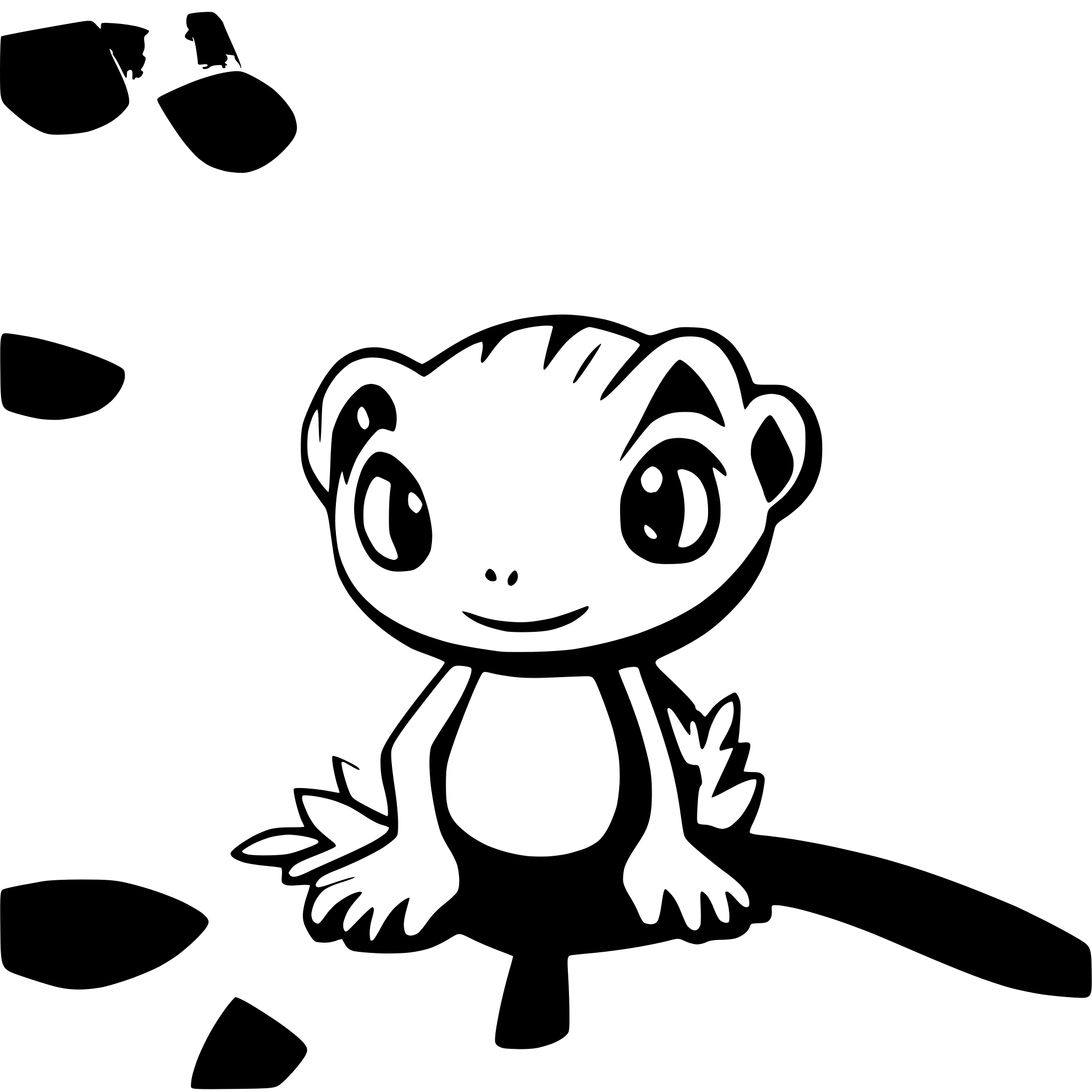 AI-generated SVG of a frog