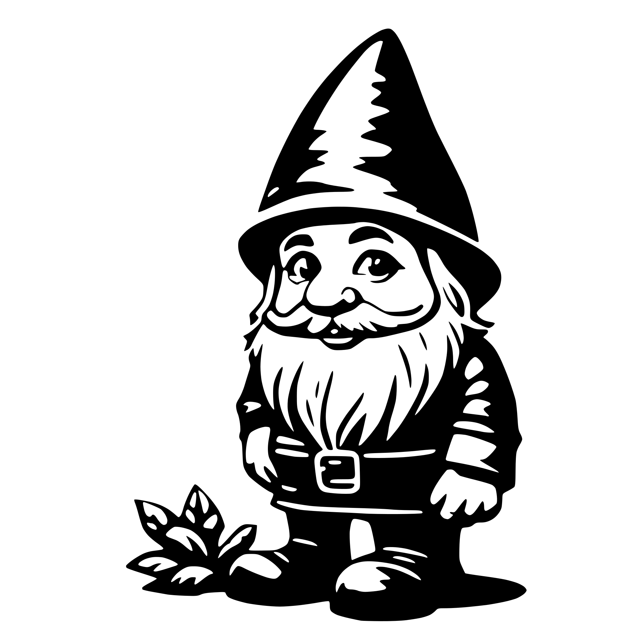 AI-generated SVG of a gnome