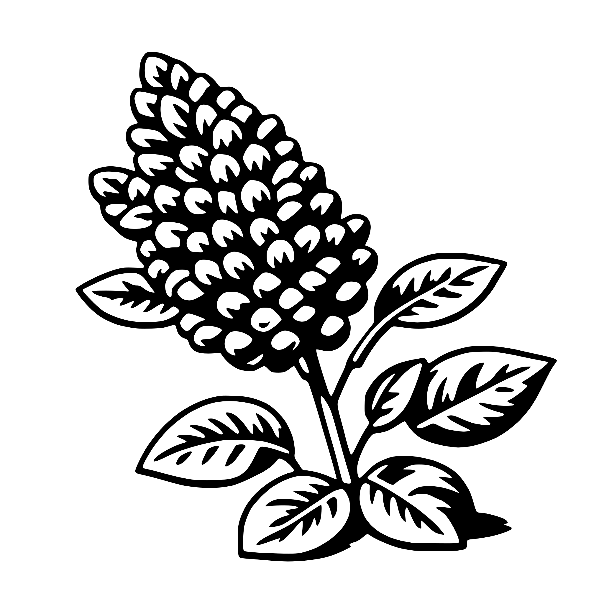 AI-generated SVG of 'lilac'