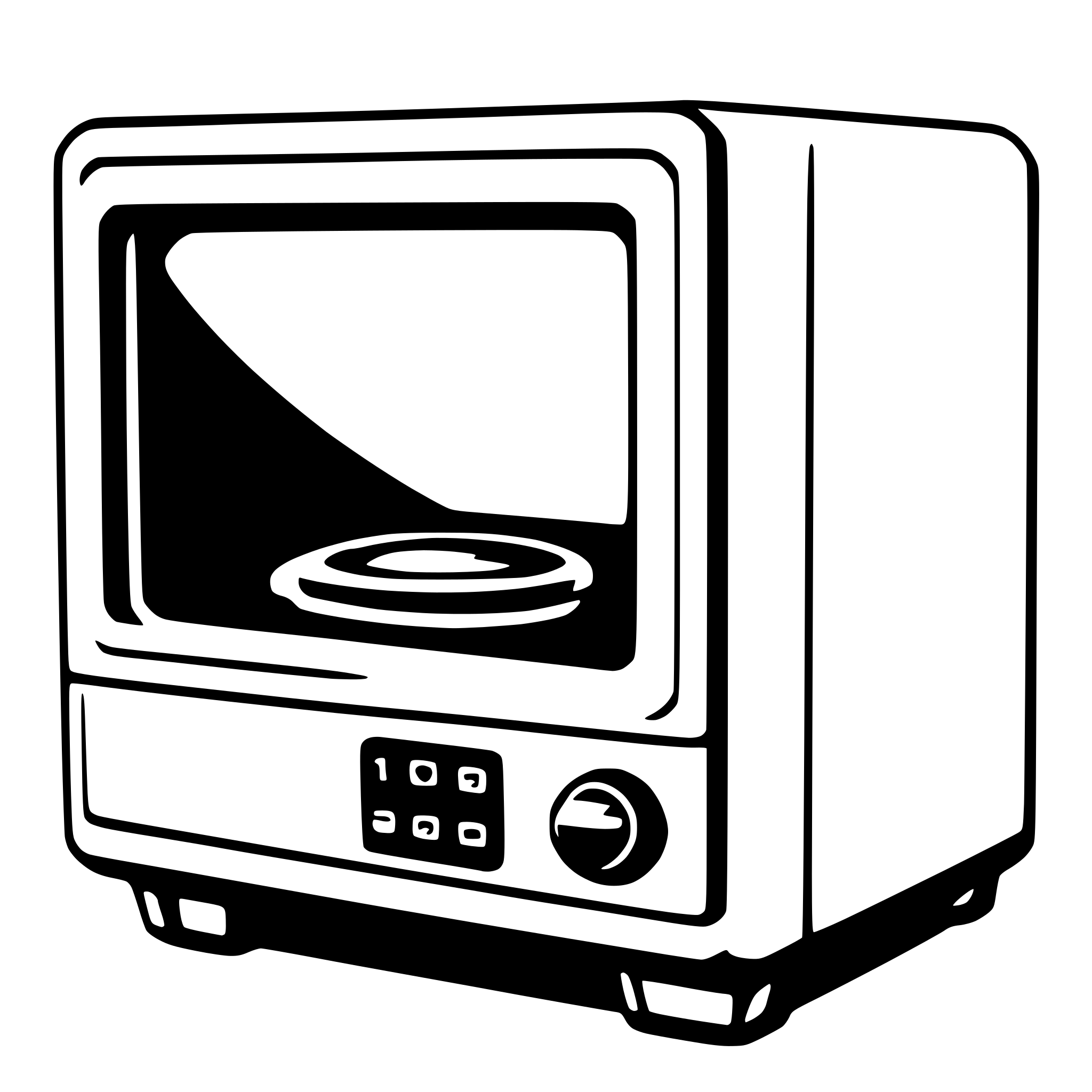 AI-generated SVG of a microwave