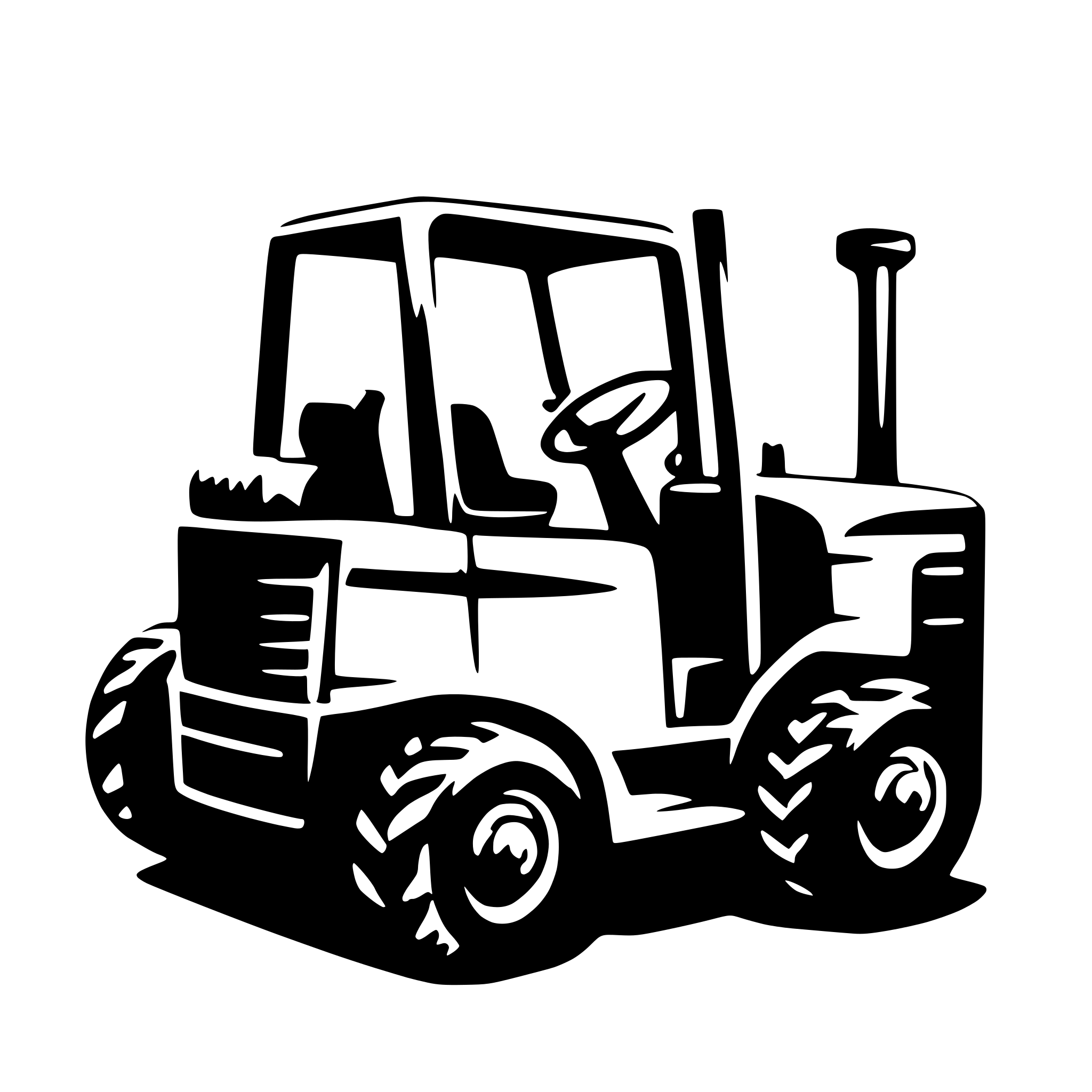 AI-generated SVG of a forklift