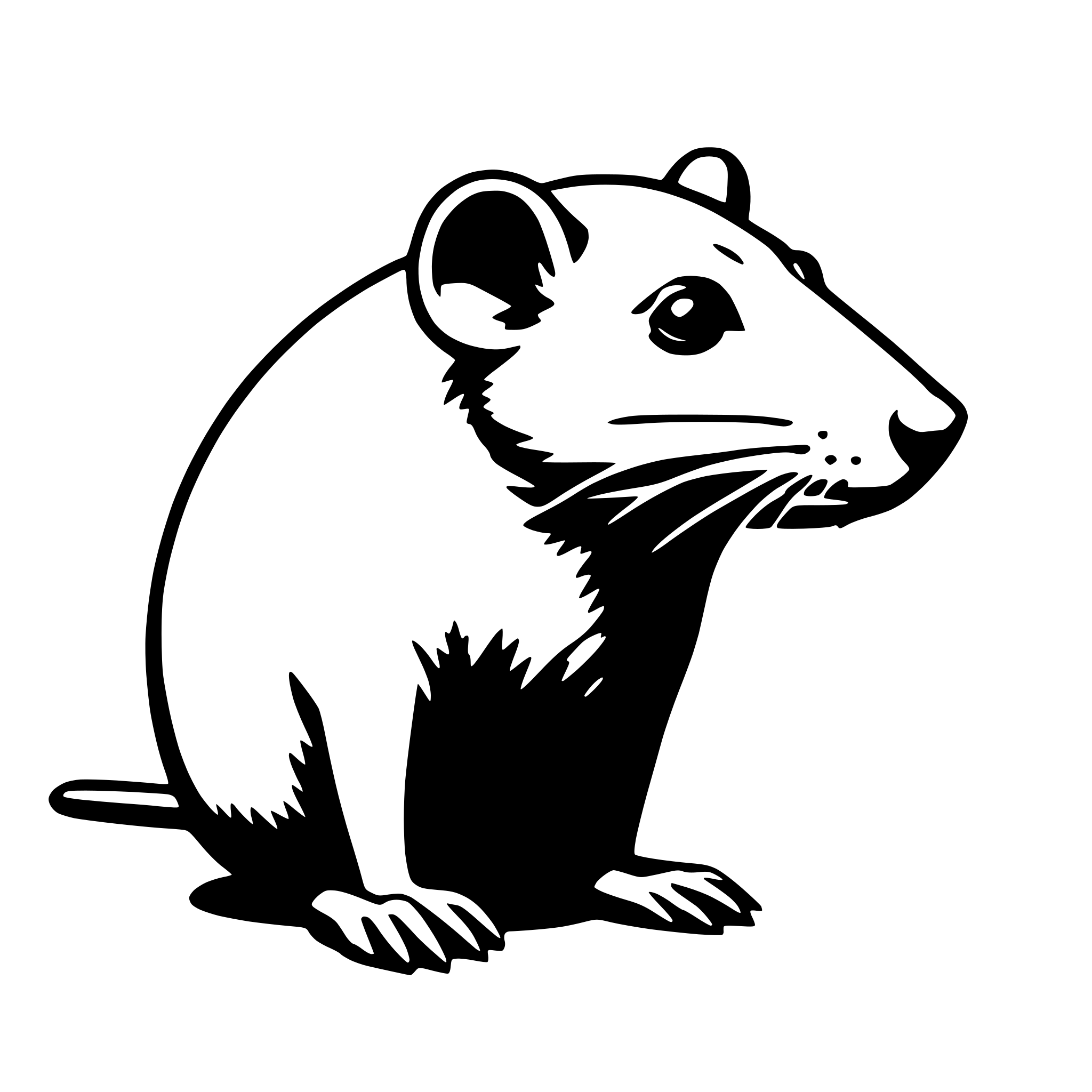 AI-generated SVG of 'rat'