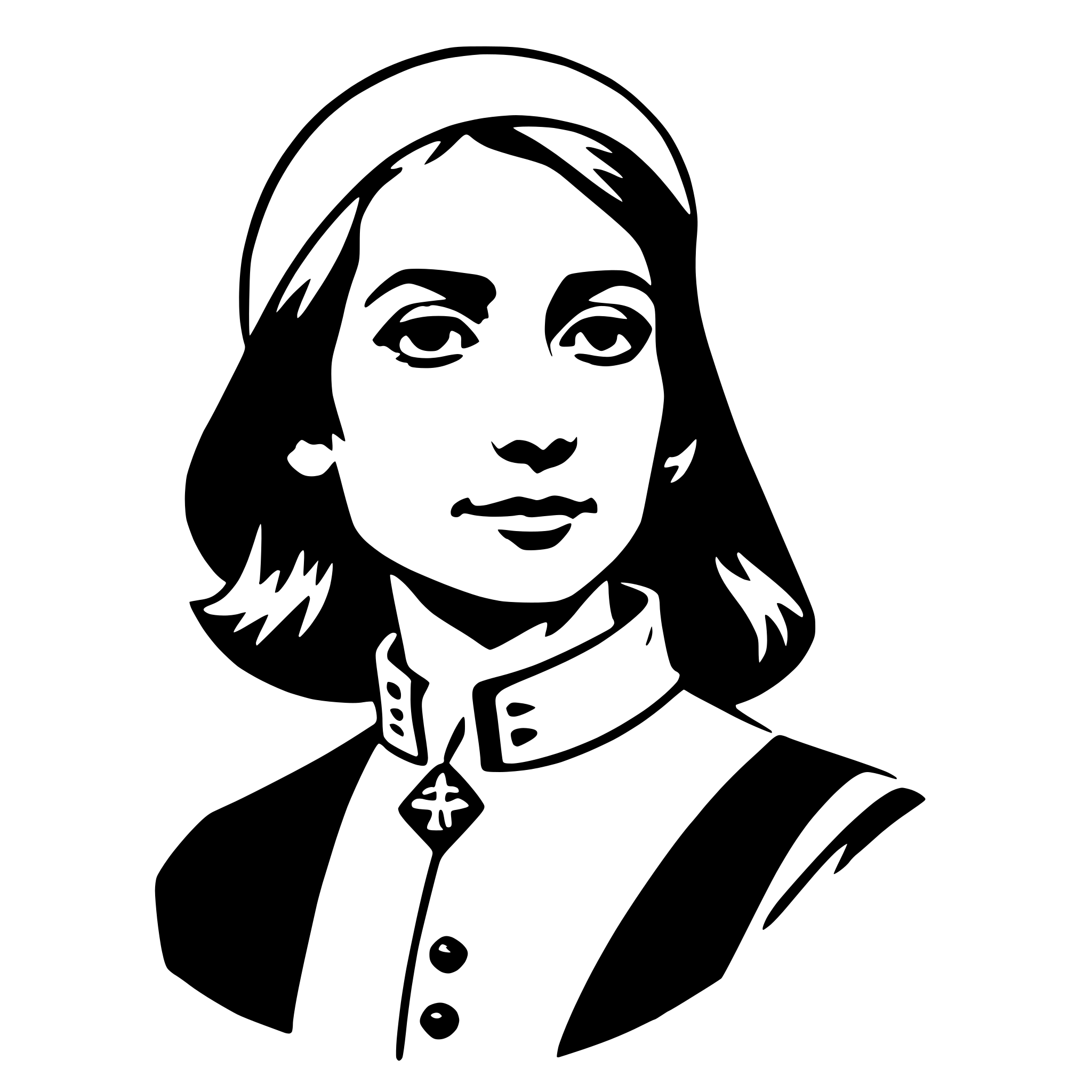 AI-generated SVG of a florence nightingale