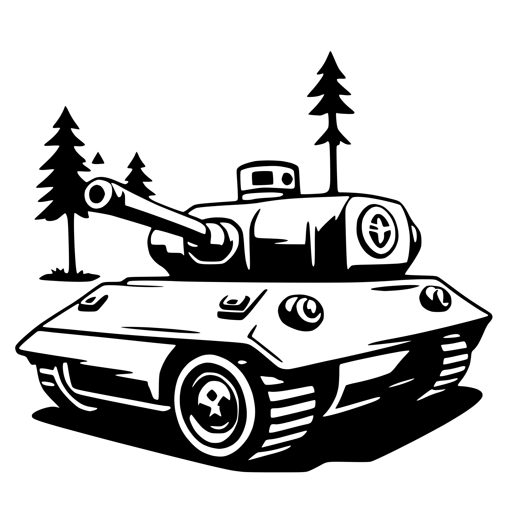 AI-generated SVG of a tank