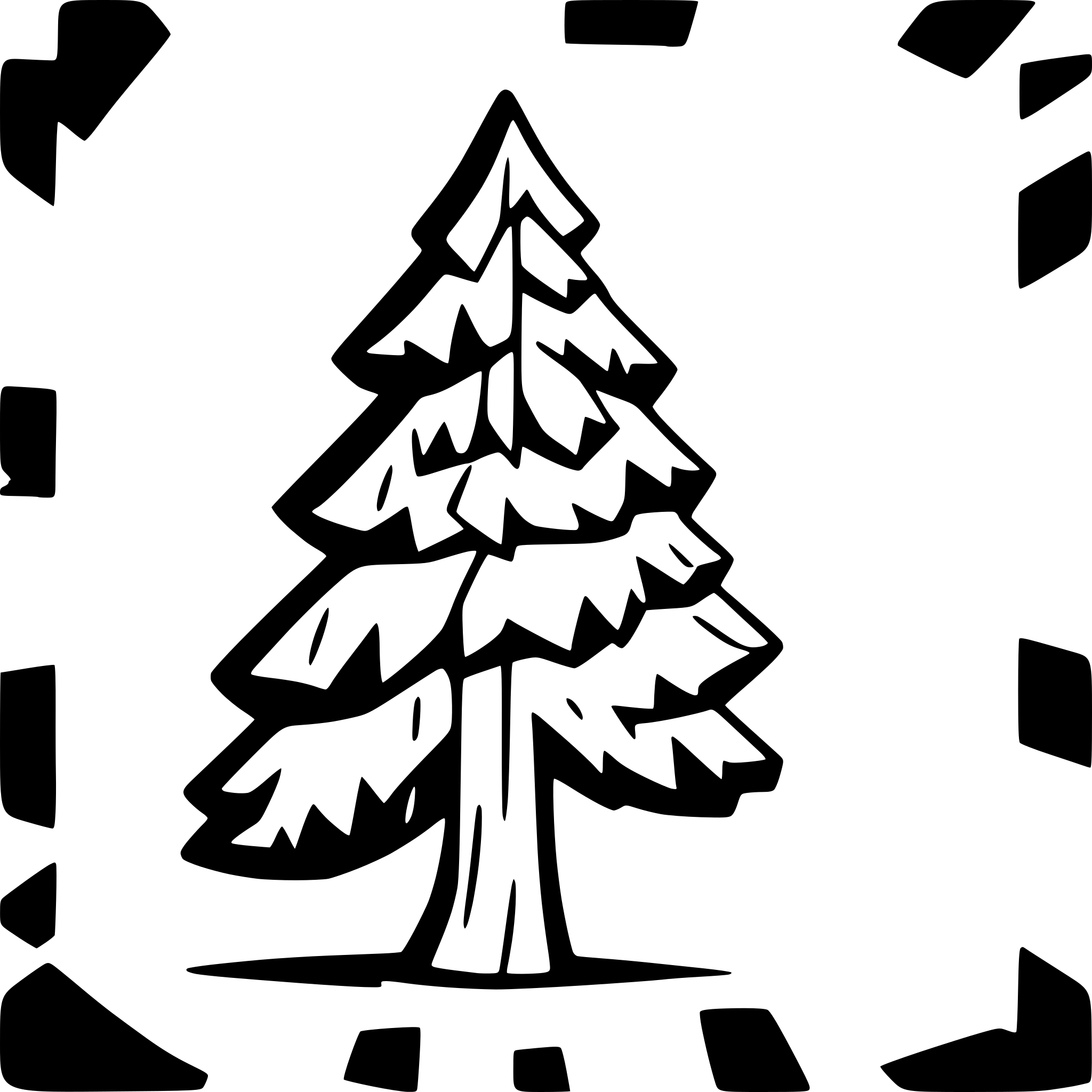 AI-generated SVG of a a pine tree