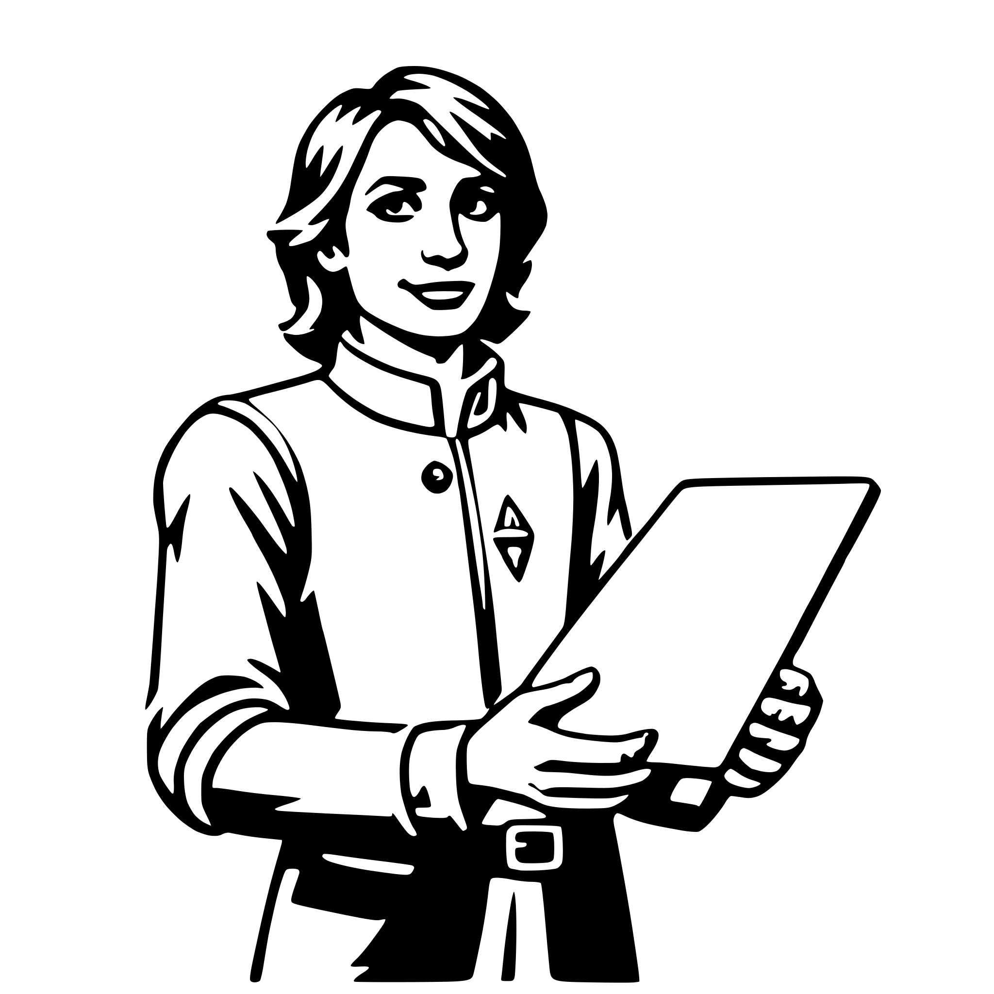 AI-generated SVG of 'cartographer'