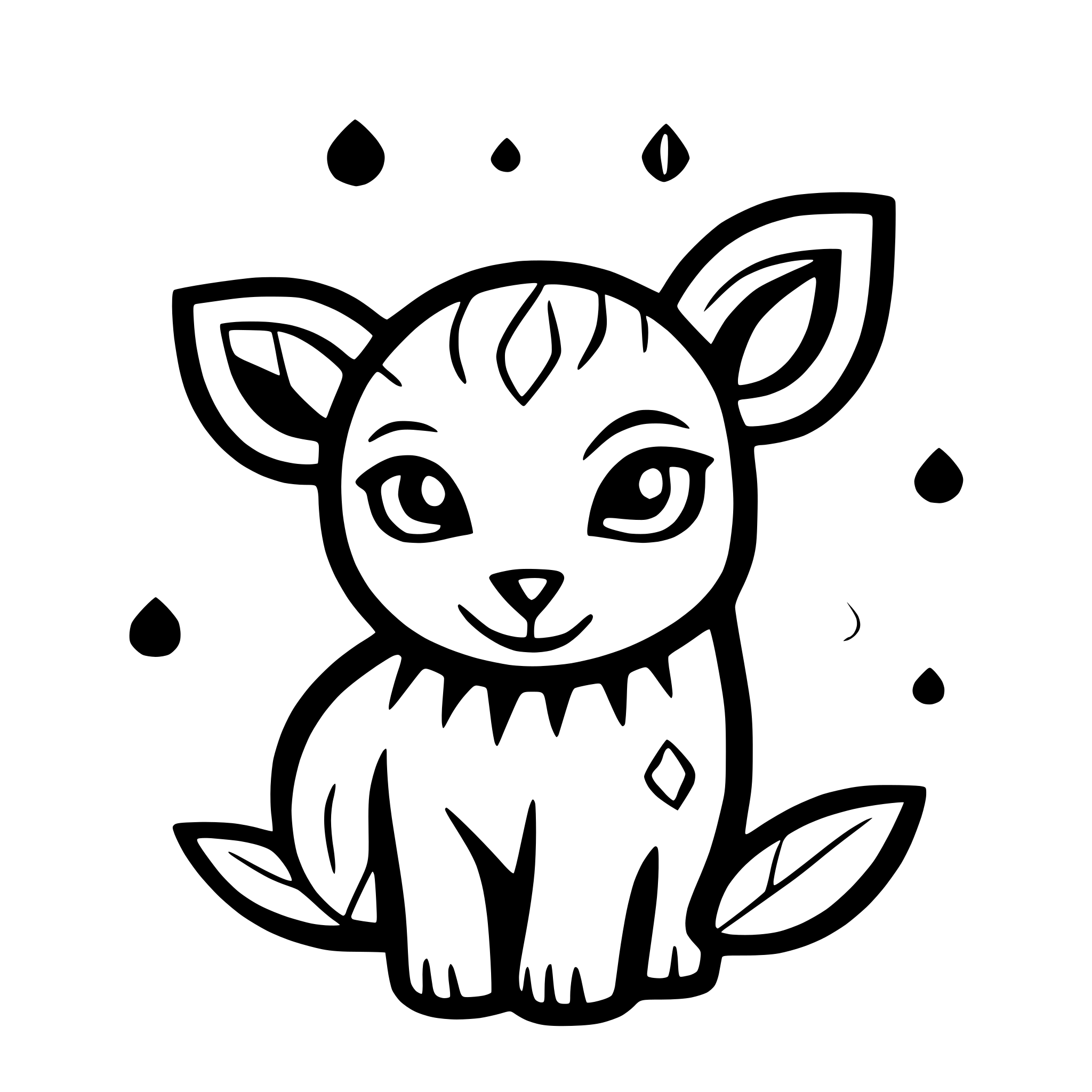 AI-generated SVG of 'mandala with animal motifs'