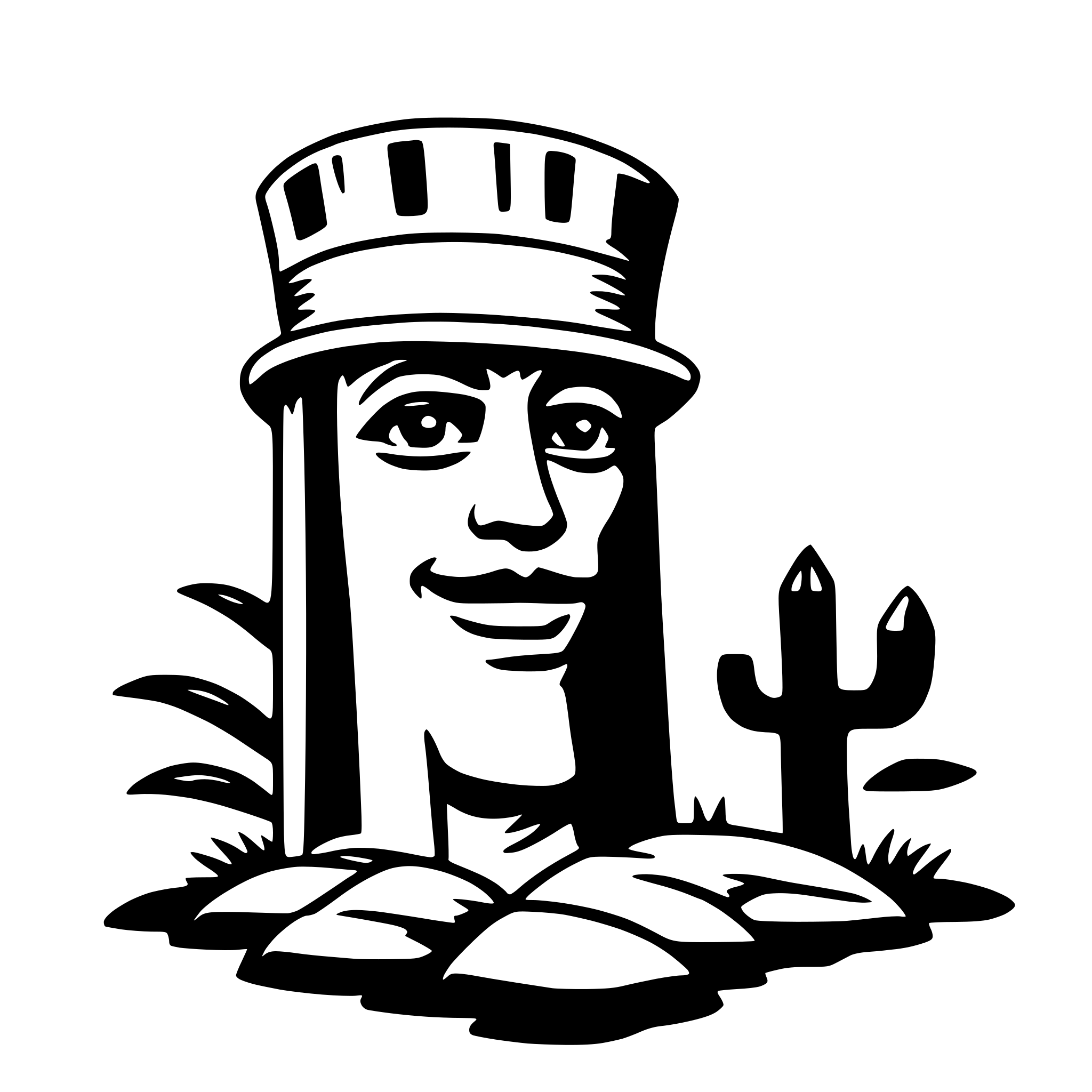 AI-generated SVG of a legba