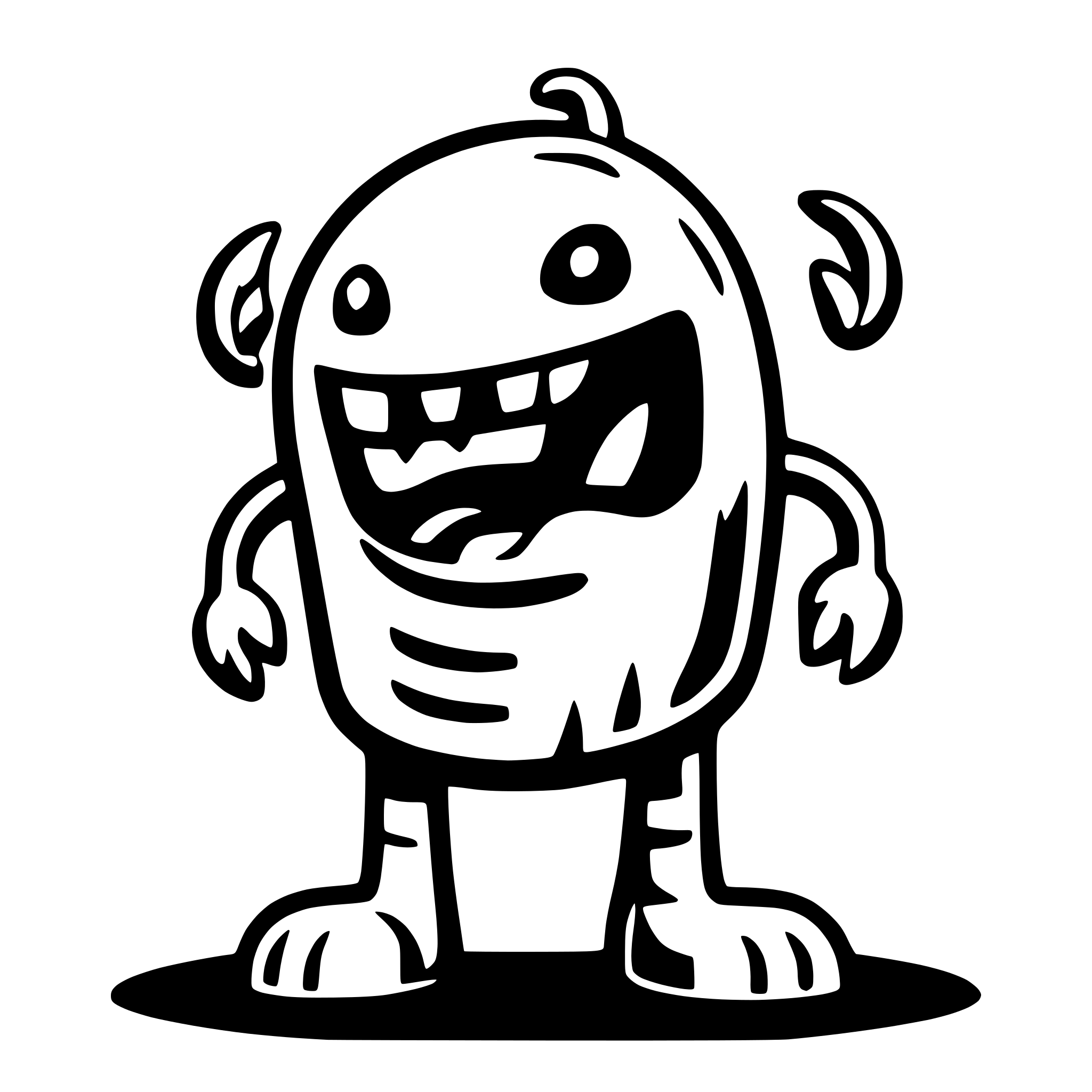 AI-generated SVG of a monster with long tongue licking its feet. its a logo for an application AI-generated SVG of a monster with long tongue licking its feet. its a logo for an application