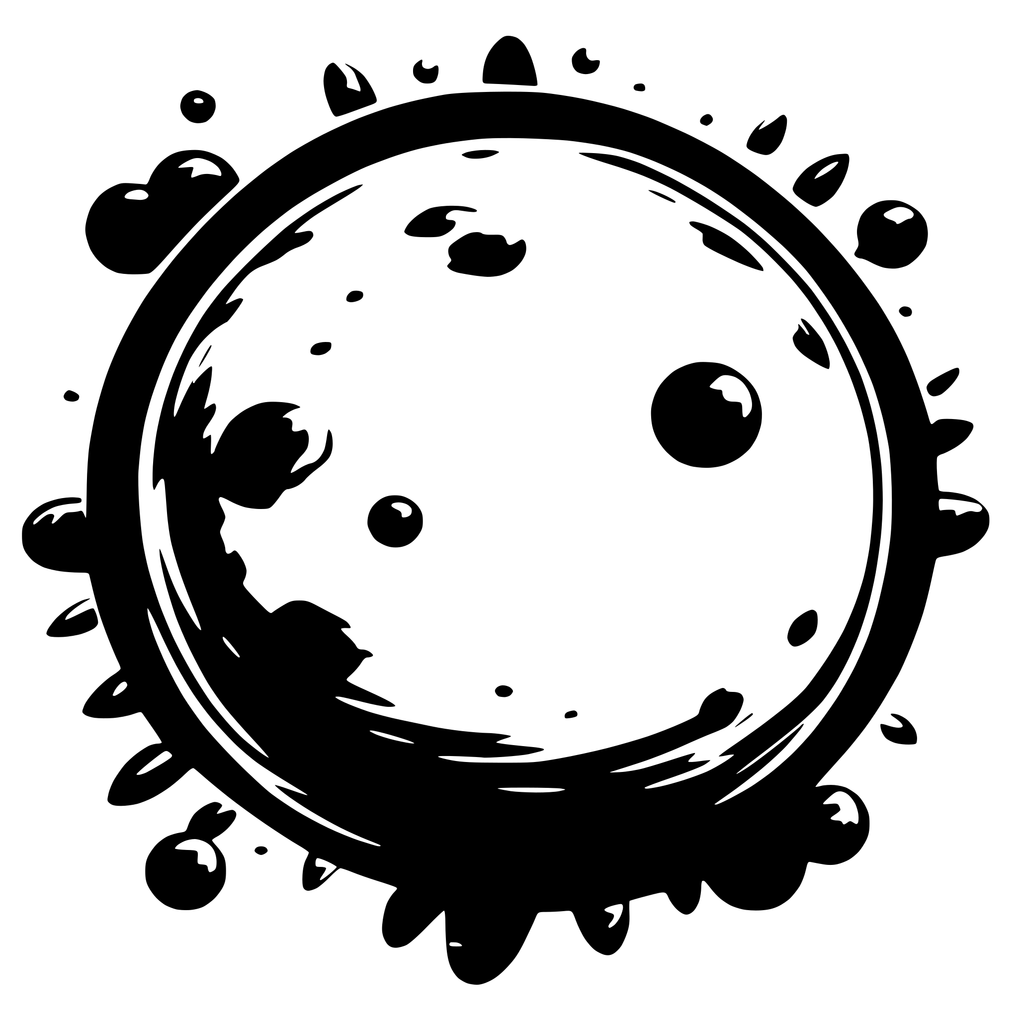 AI-generated SVG of a Planet In space