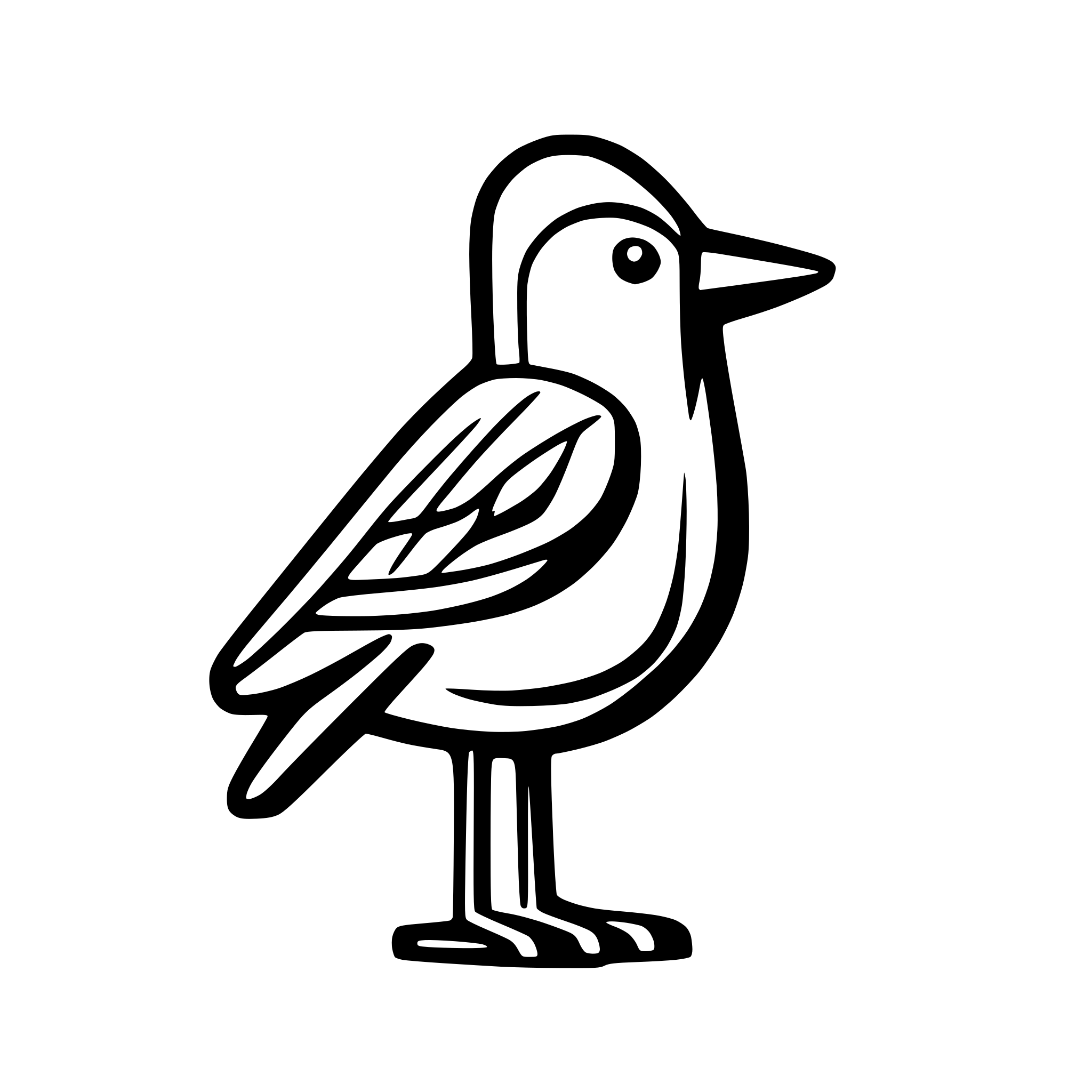 AI-generated SVG of a Bird in Finnish style inspired by series of Iittala birds by Toikka.