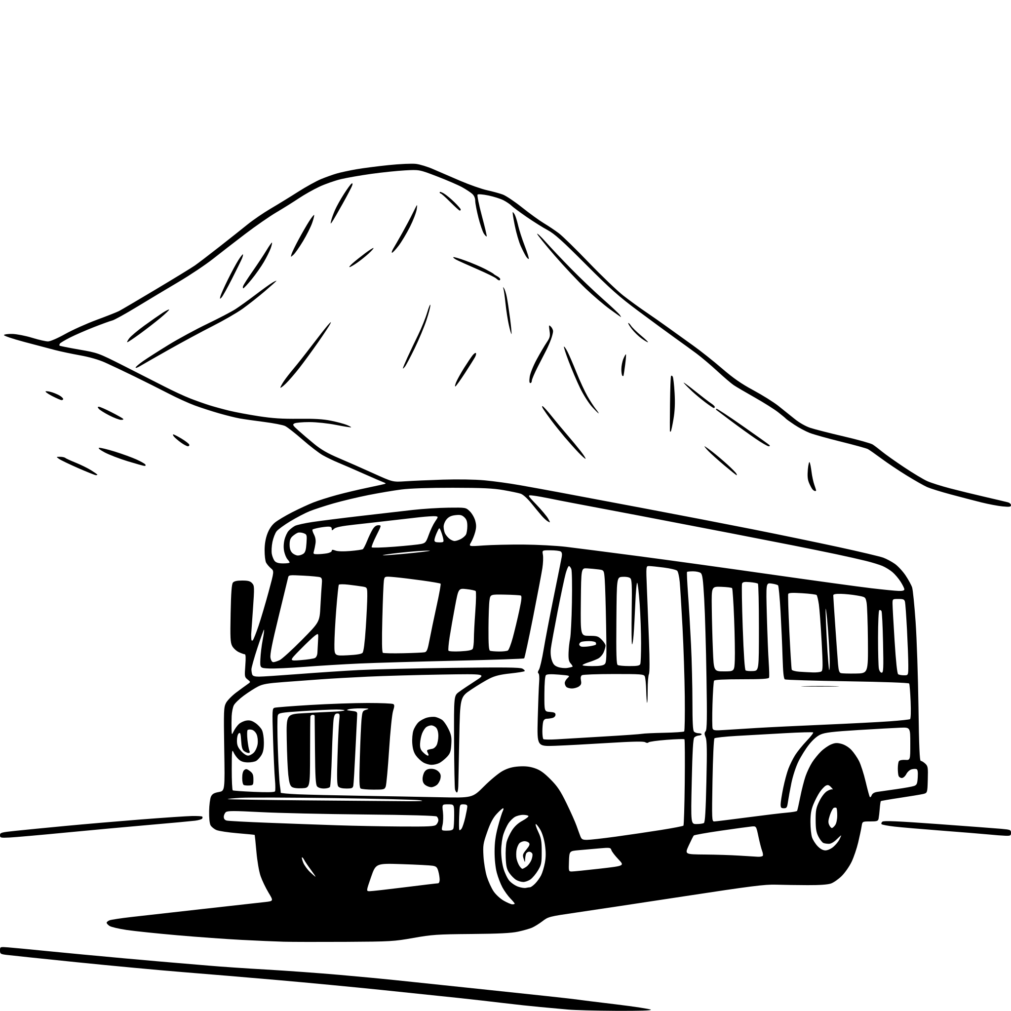 AI-generated SVG of a a puma katari bus in the middle of La Paz city with Illimani Mountain in the background AI-generated SVG of a a puma katari bus in the middle of La Paz city with Illimani Mountain in the background
