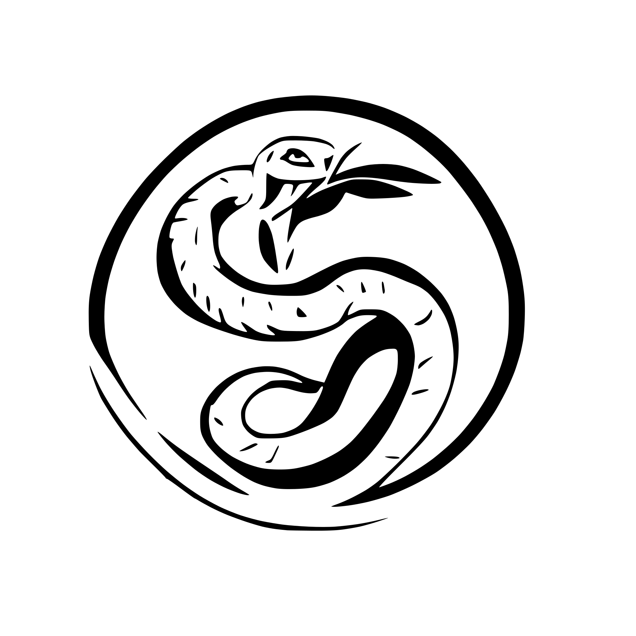 AI-generated SVG of a snake