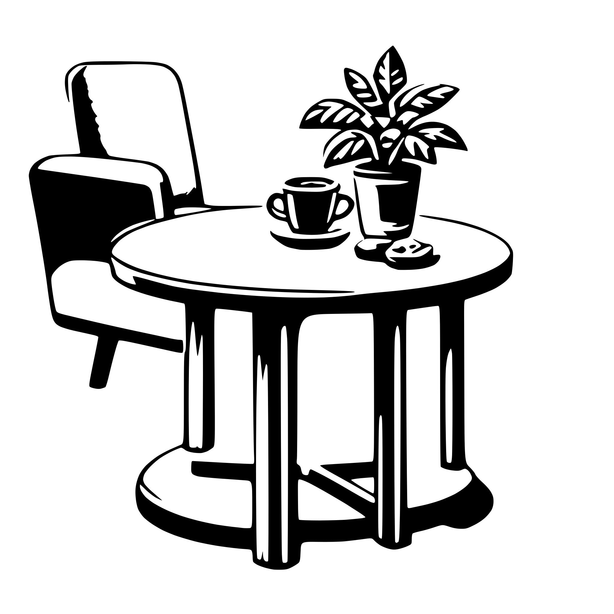 AI-generated SVG of 'coffee table'